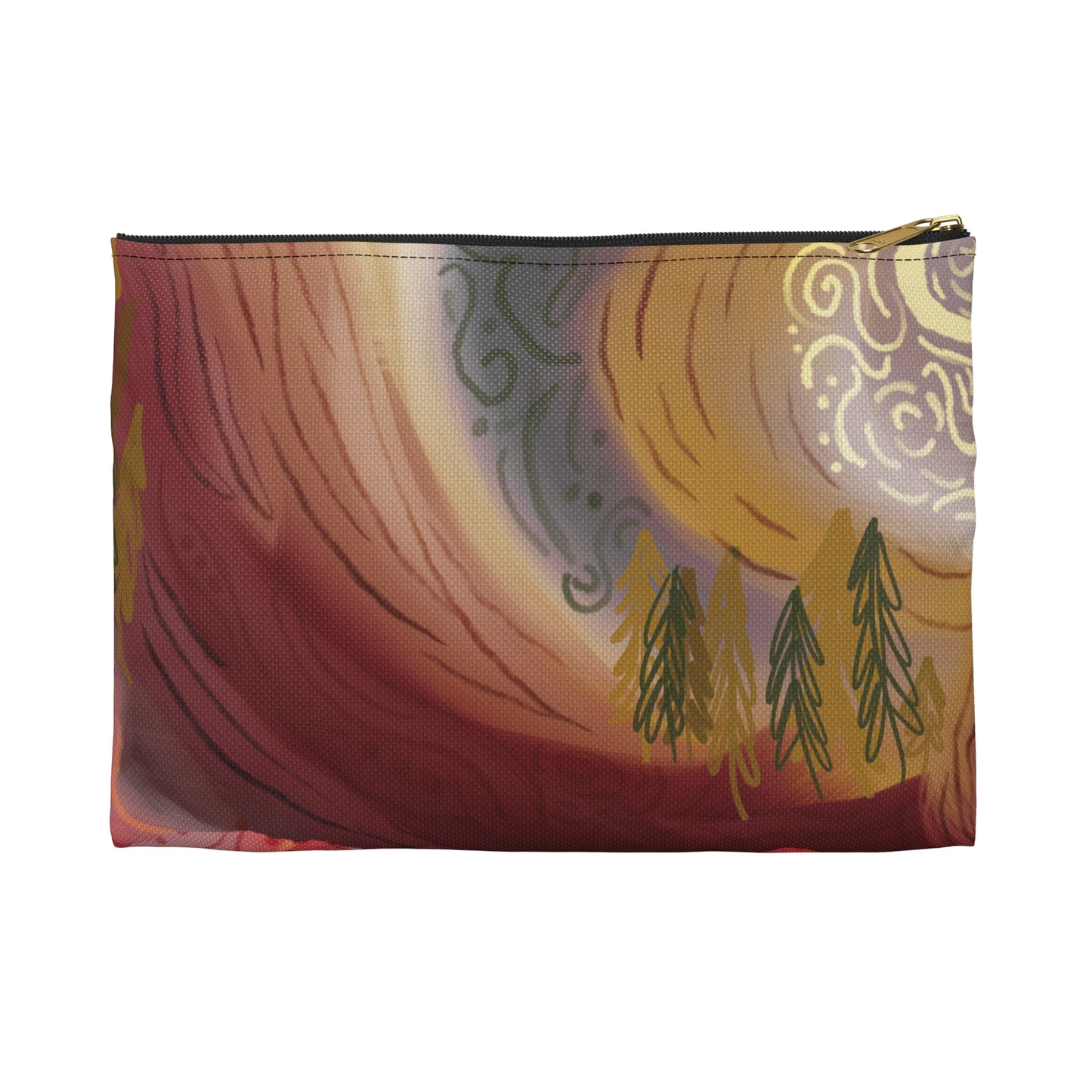 Maroon Midnight Zipper Bag