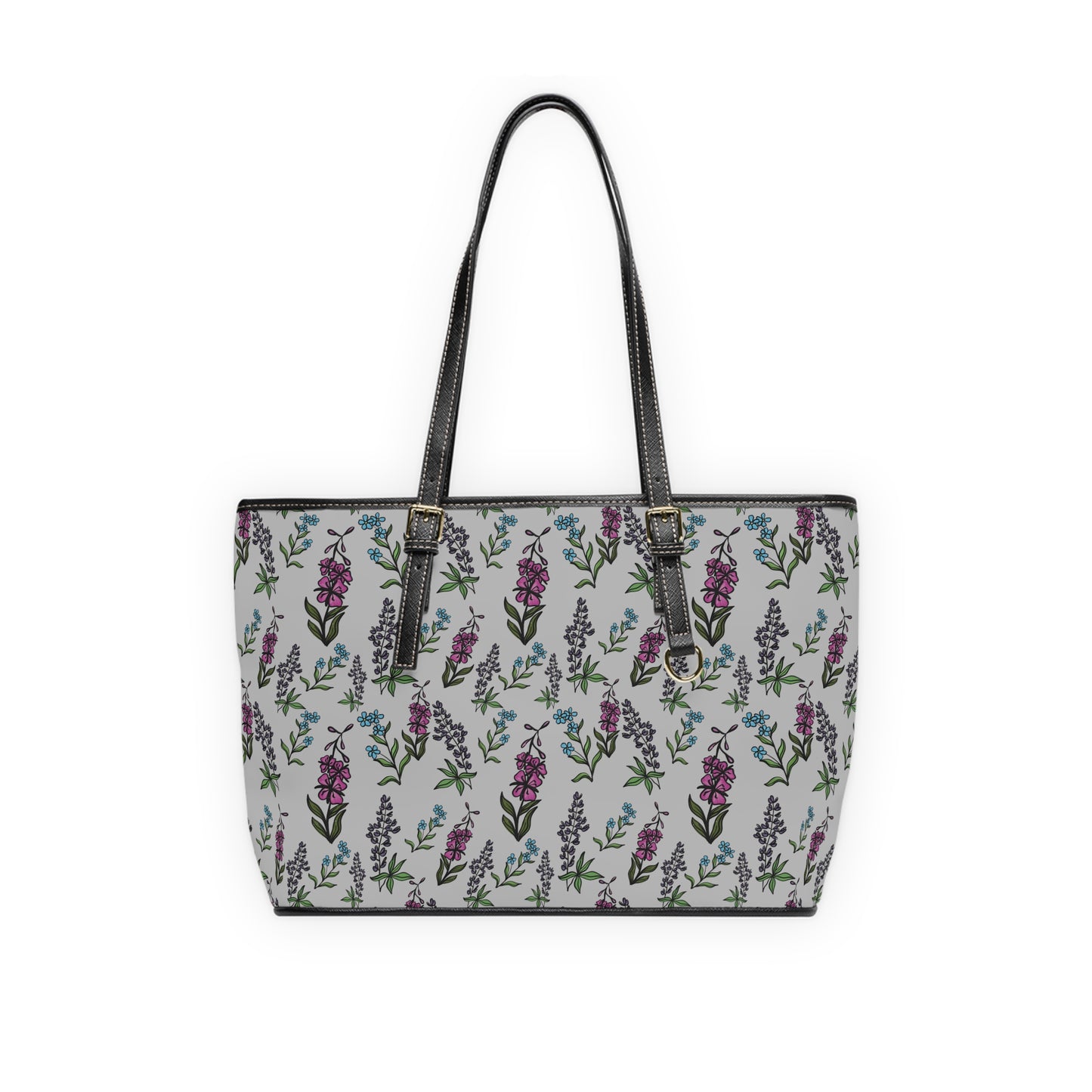 Alaskan Wildflower Leather Purse