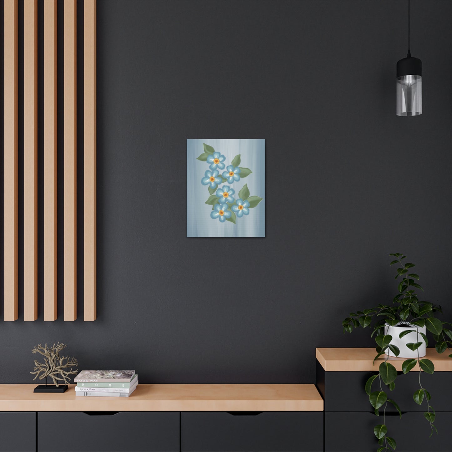 Forget Me Not Canvas Wall Art