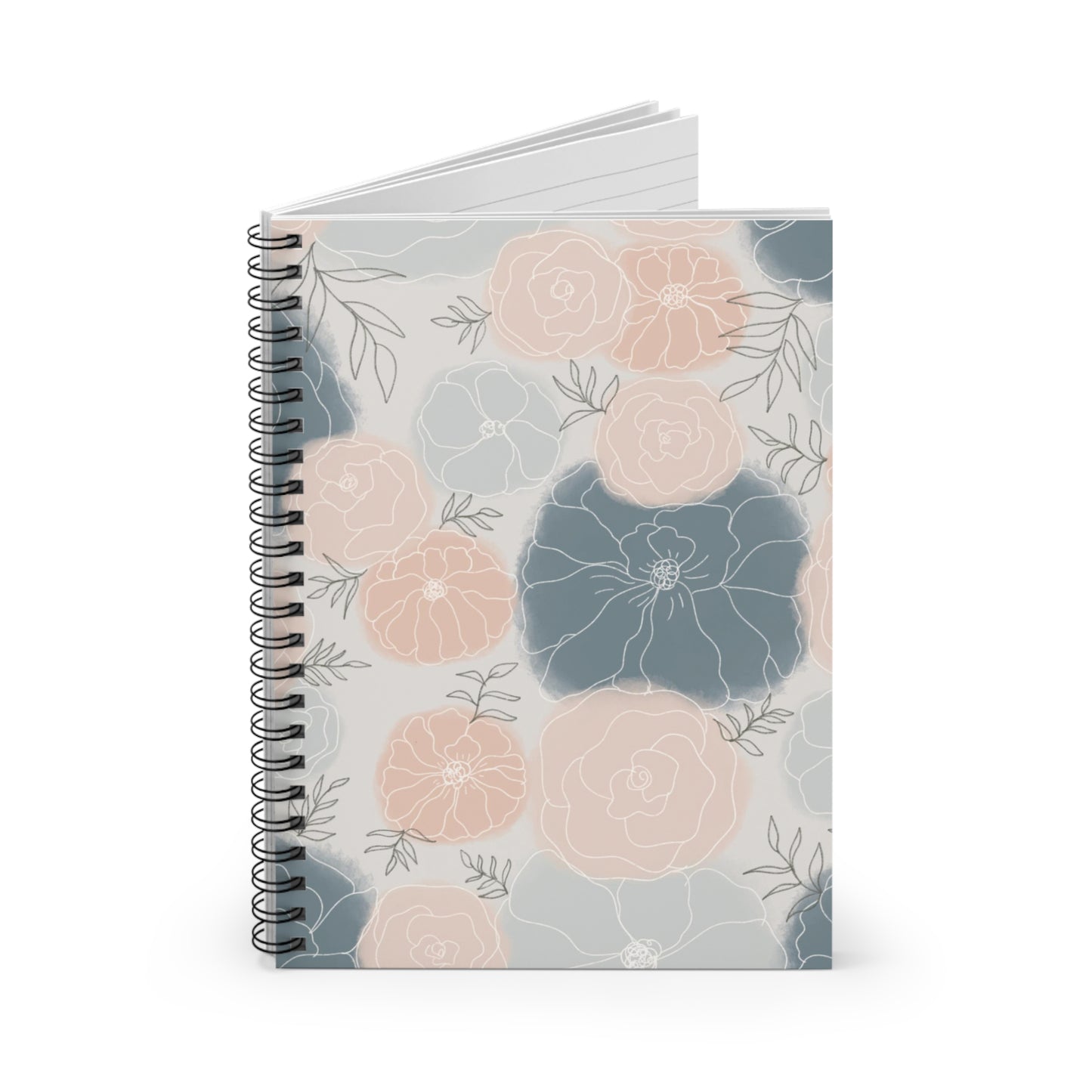 Floral Spiral Notebook - Ruled Line