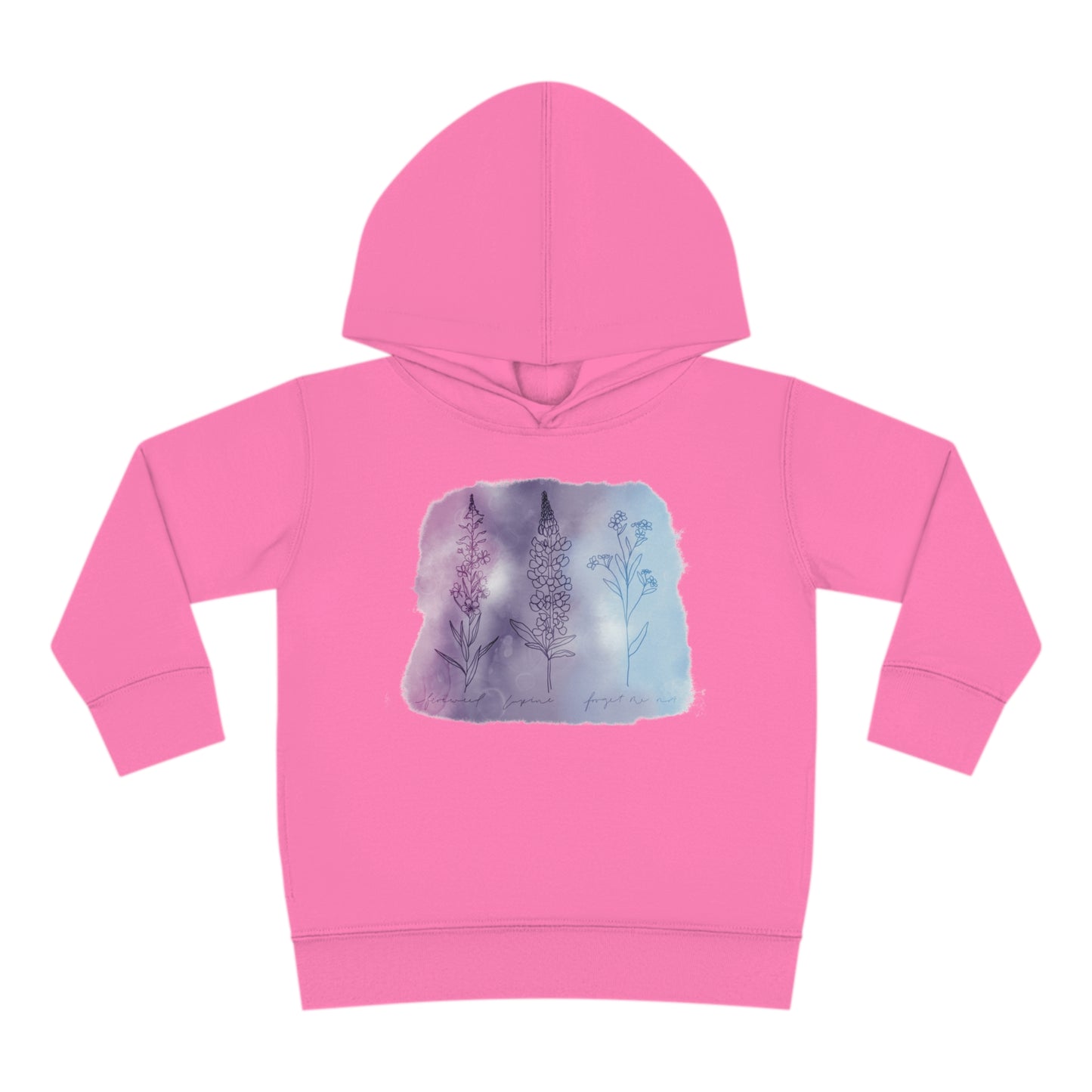 Alaskan wildflower Toddler Pullover Fleece Hoodie