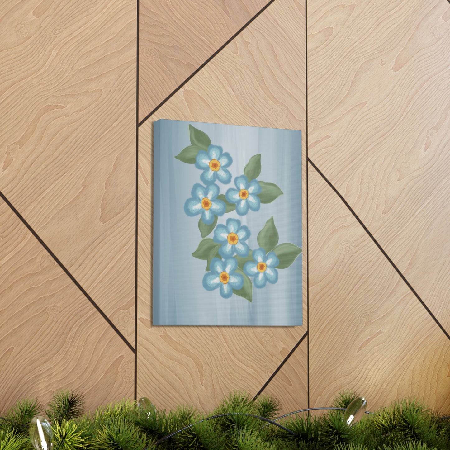 Forget Me Not Canvas Wall Art