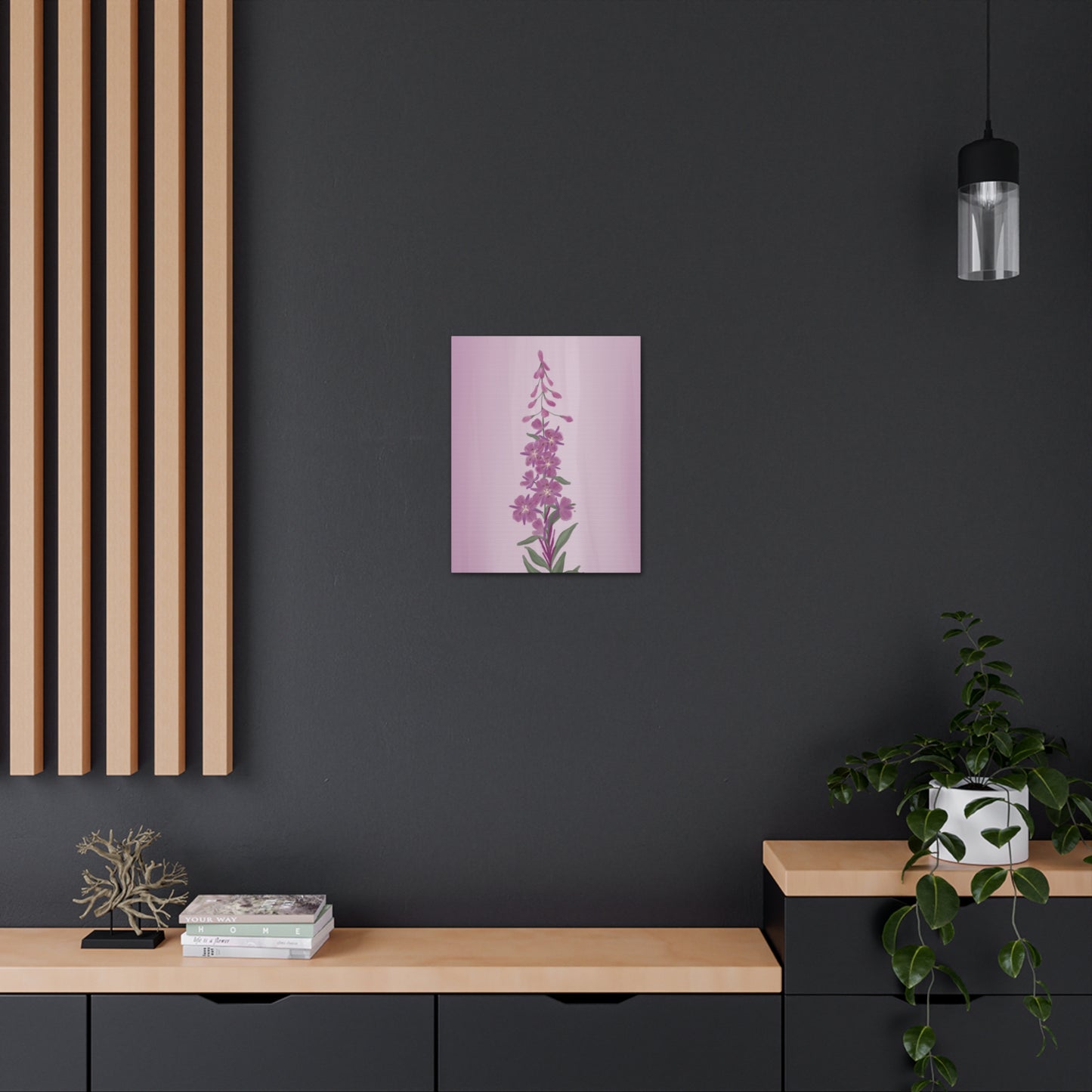 Alaskan Fireweed Canvas Wall Art