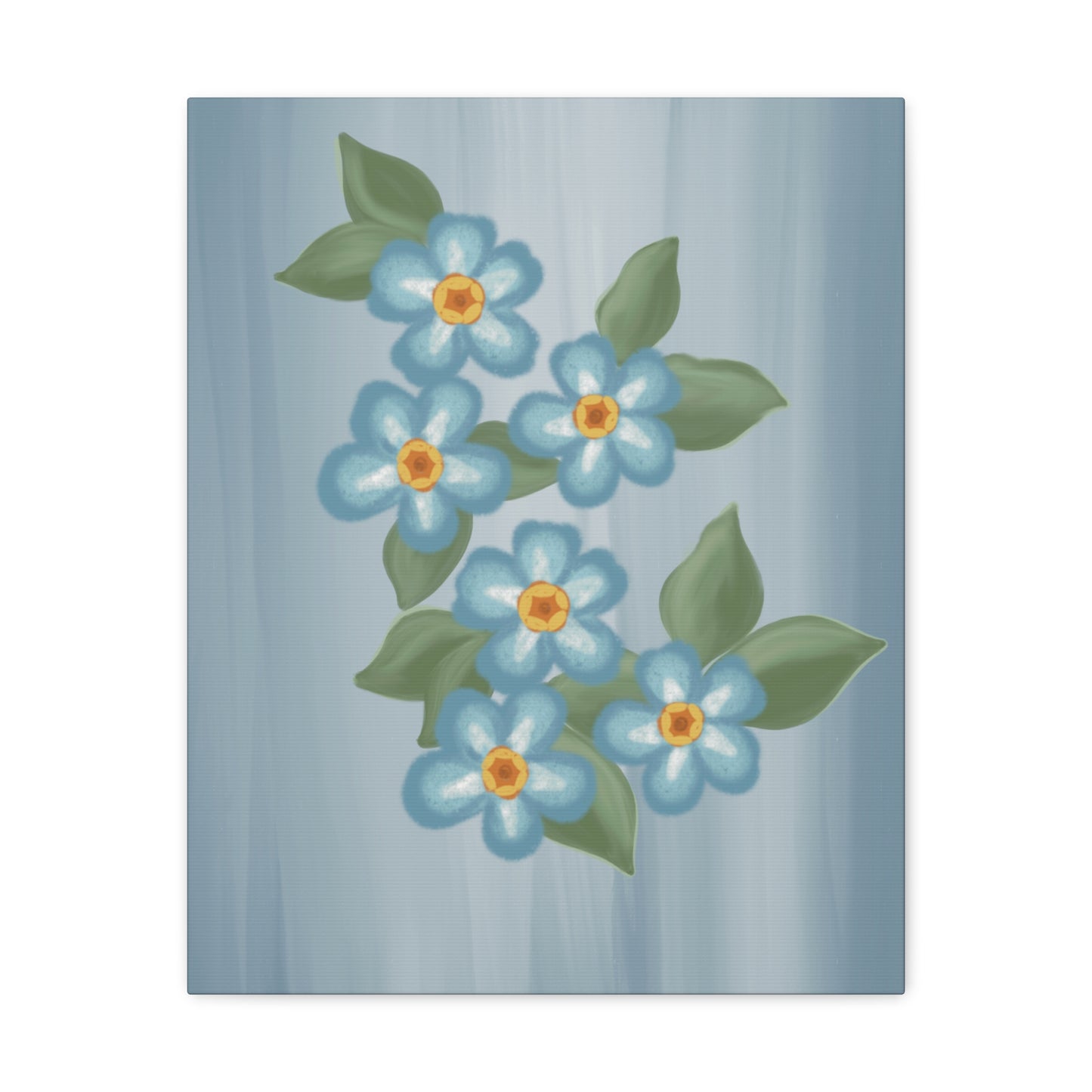 Forget Me Not Canvas Wall Art