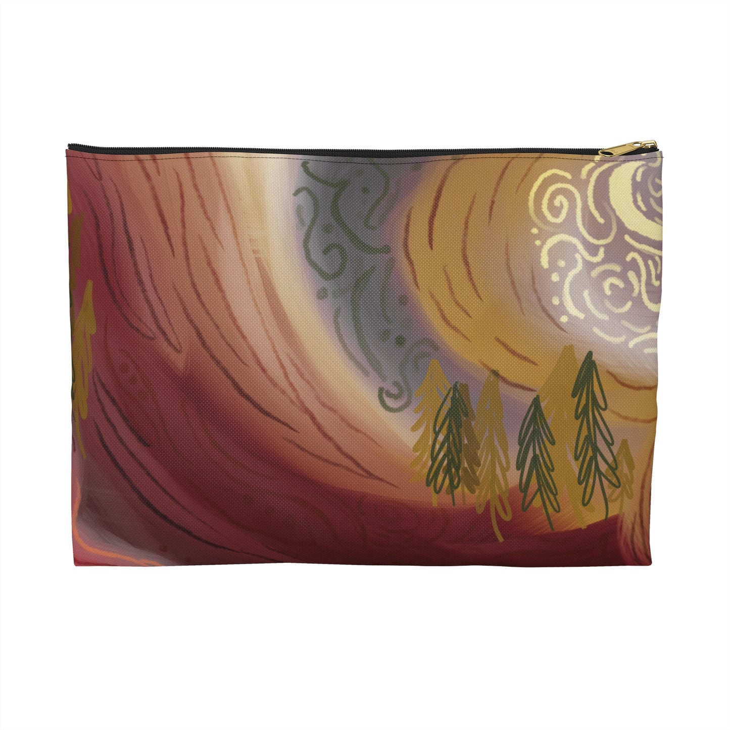 Maroon Midnight Zipper Bag