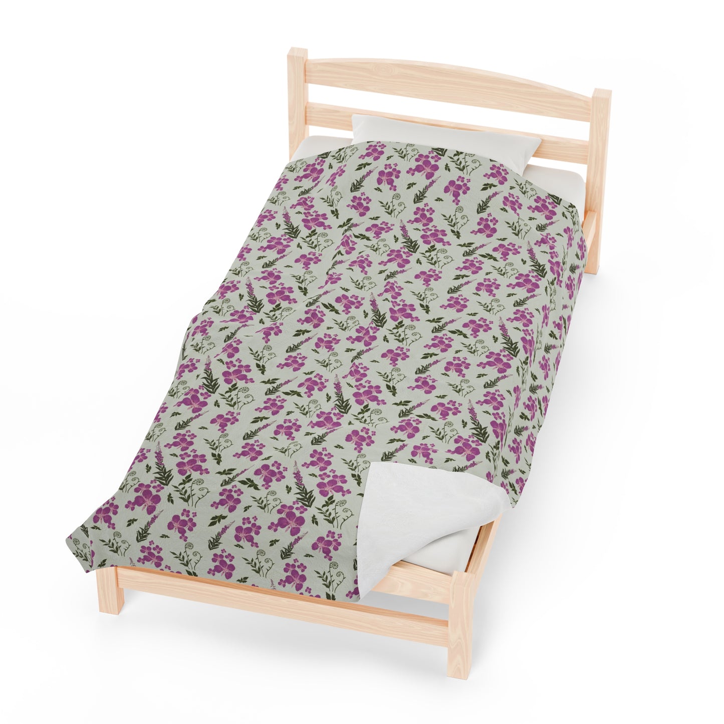 Fireweed Bloom Plush Blanket