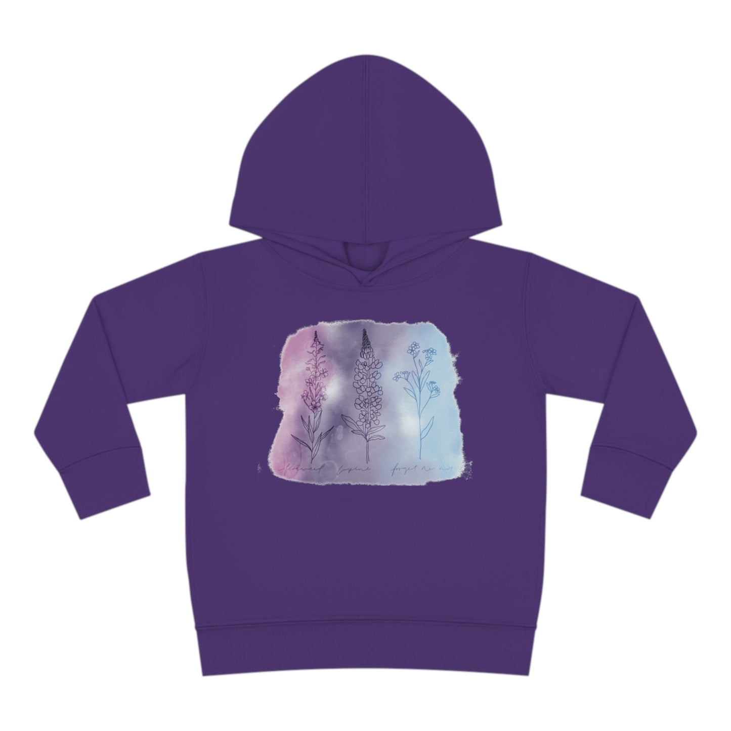Alaskan wildflower Toddler Pullover Fleece Hoodie