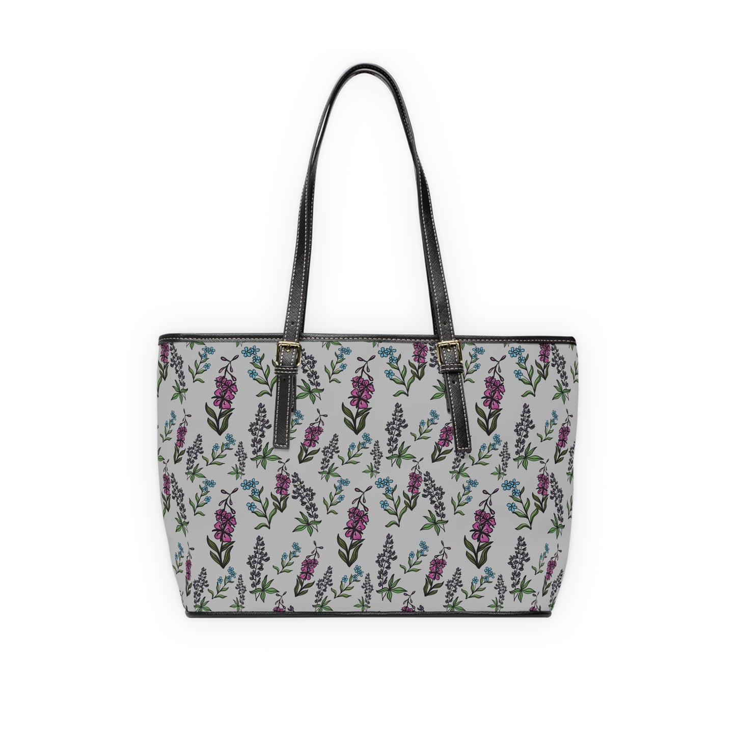 Alaskan Wildflower Leather Purse
