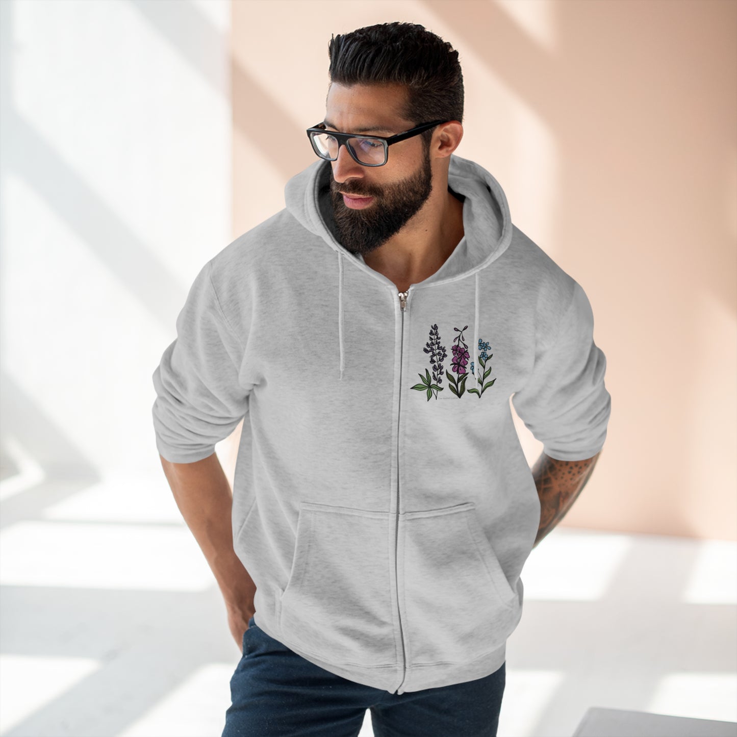 Wildflower Zip Up