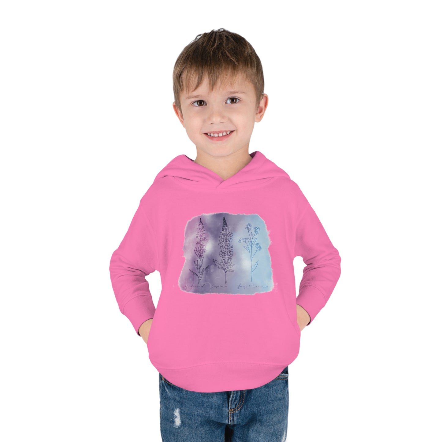 Alaskan wildflower Toddler Pullover Fleece Hoodie