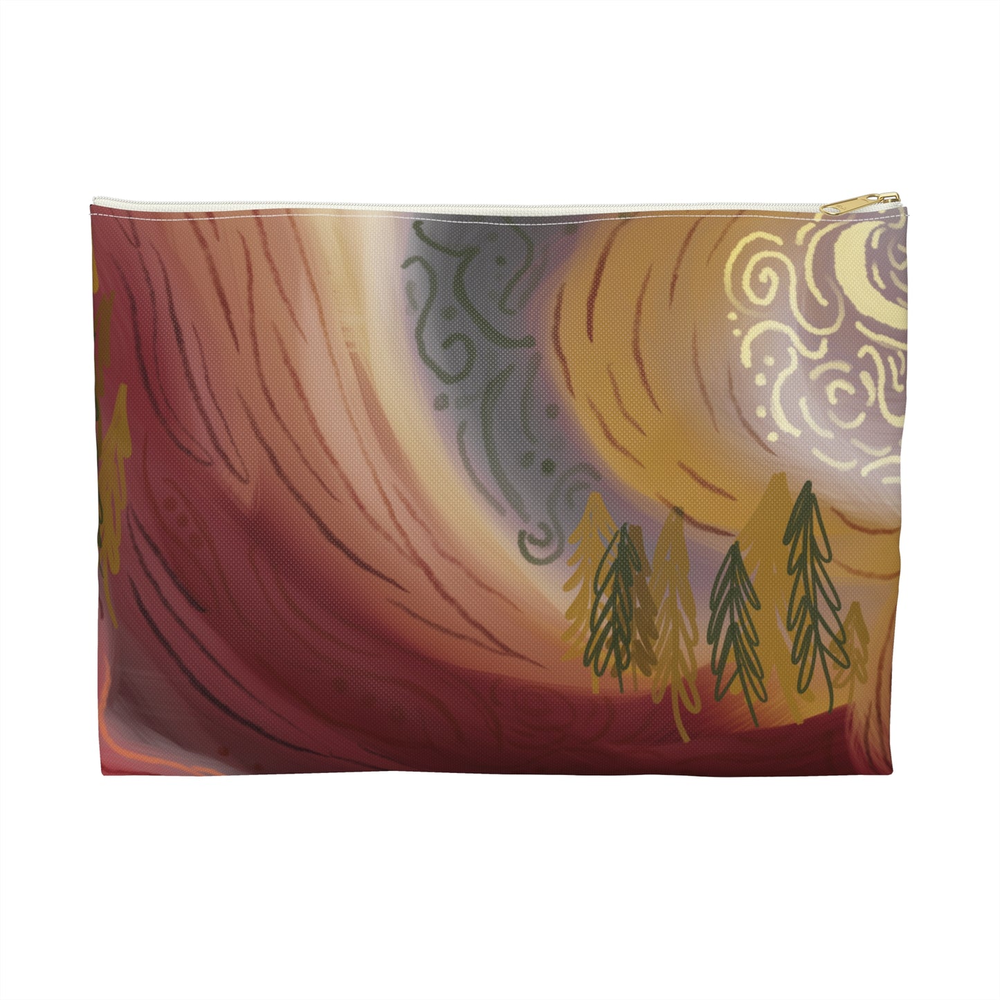 Maroon Midnight Zipper Bag