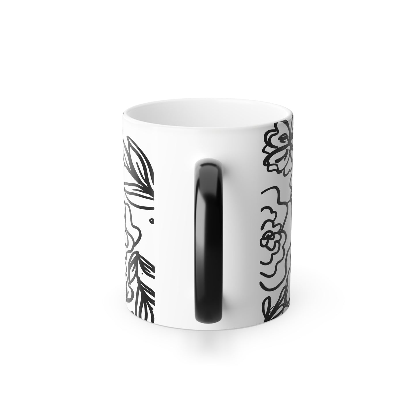 Color Changing, Floral Mug, 11oz