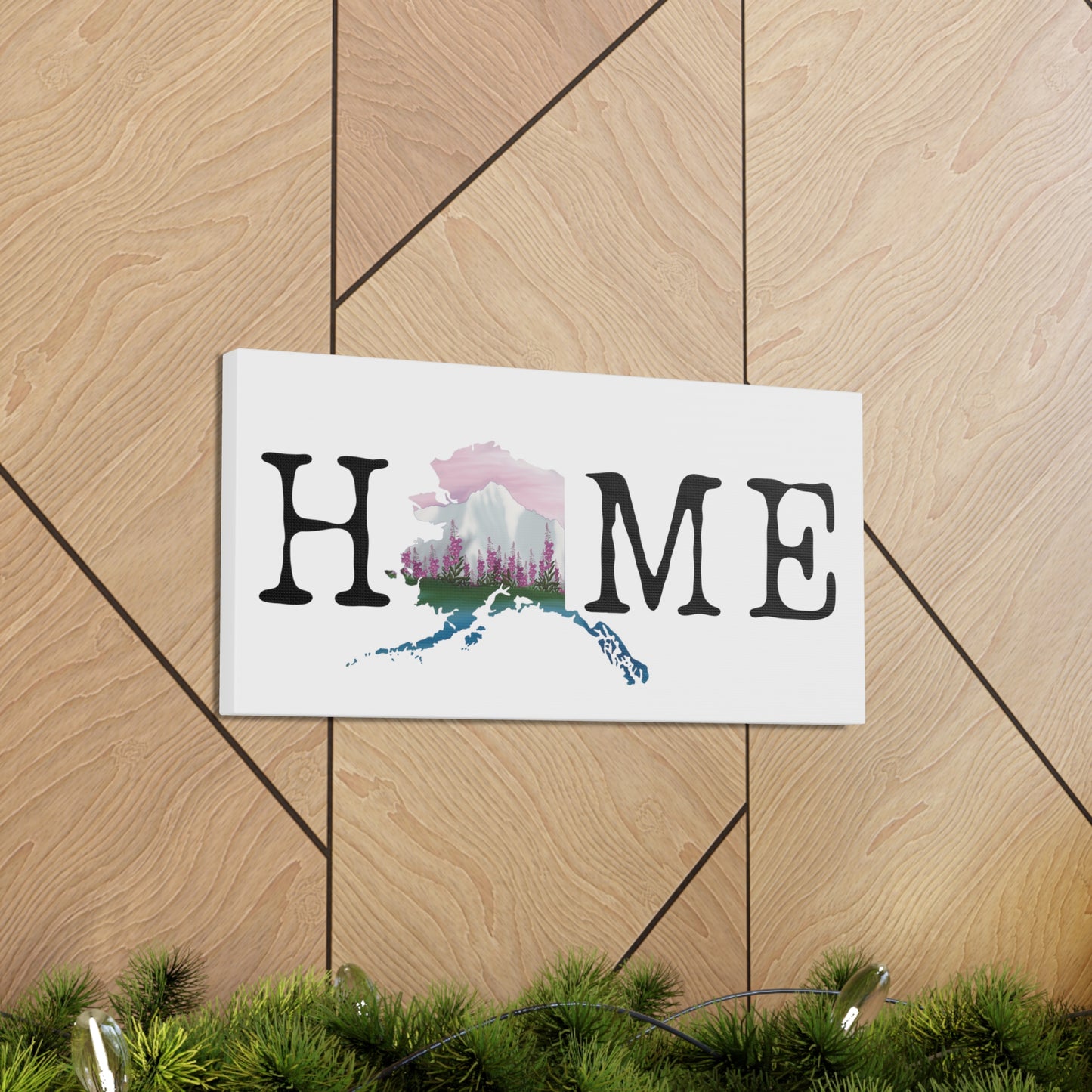 Alaska Home Canvas Wall Art