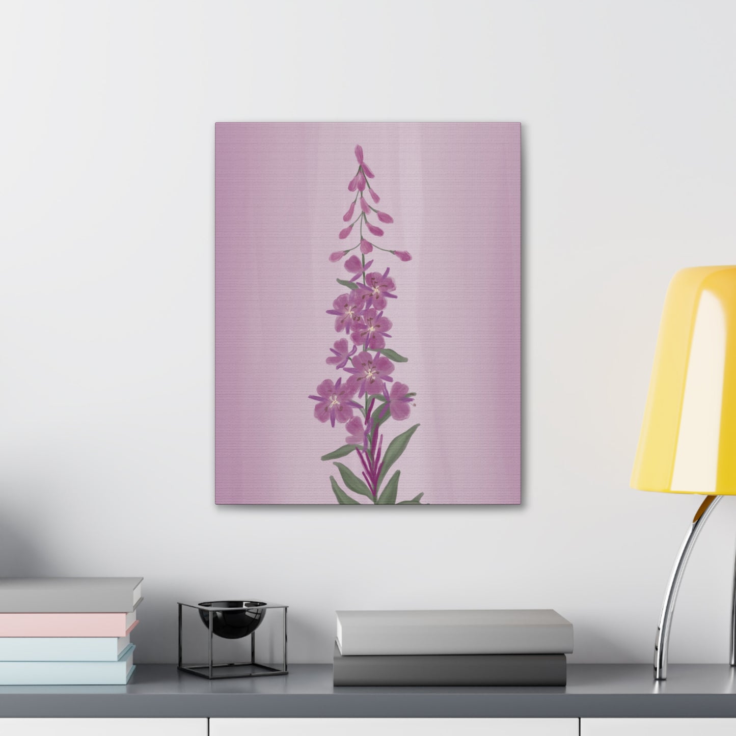 Alaskan Fireweed Canvas Wall Art