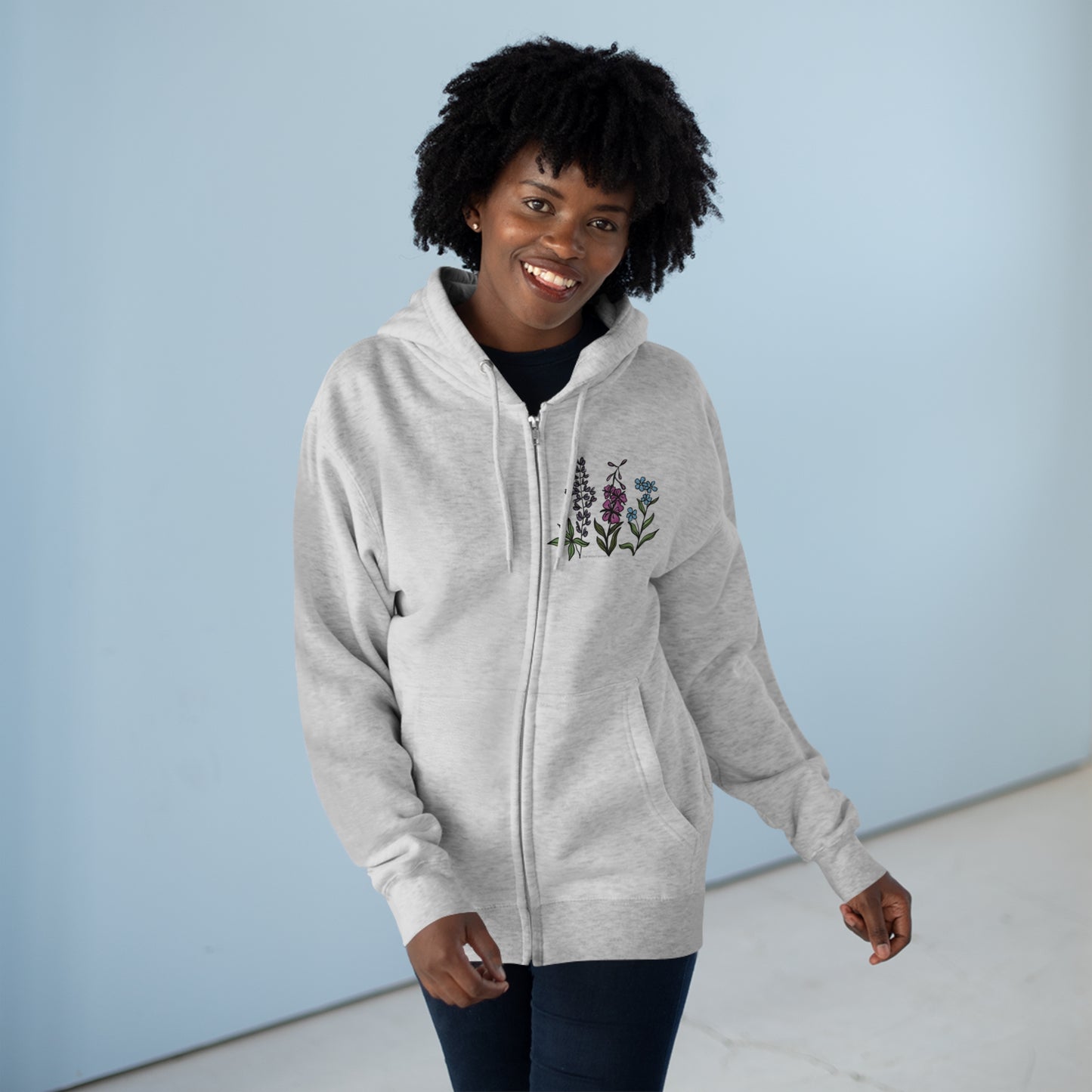 Wildflower Zip Up