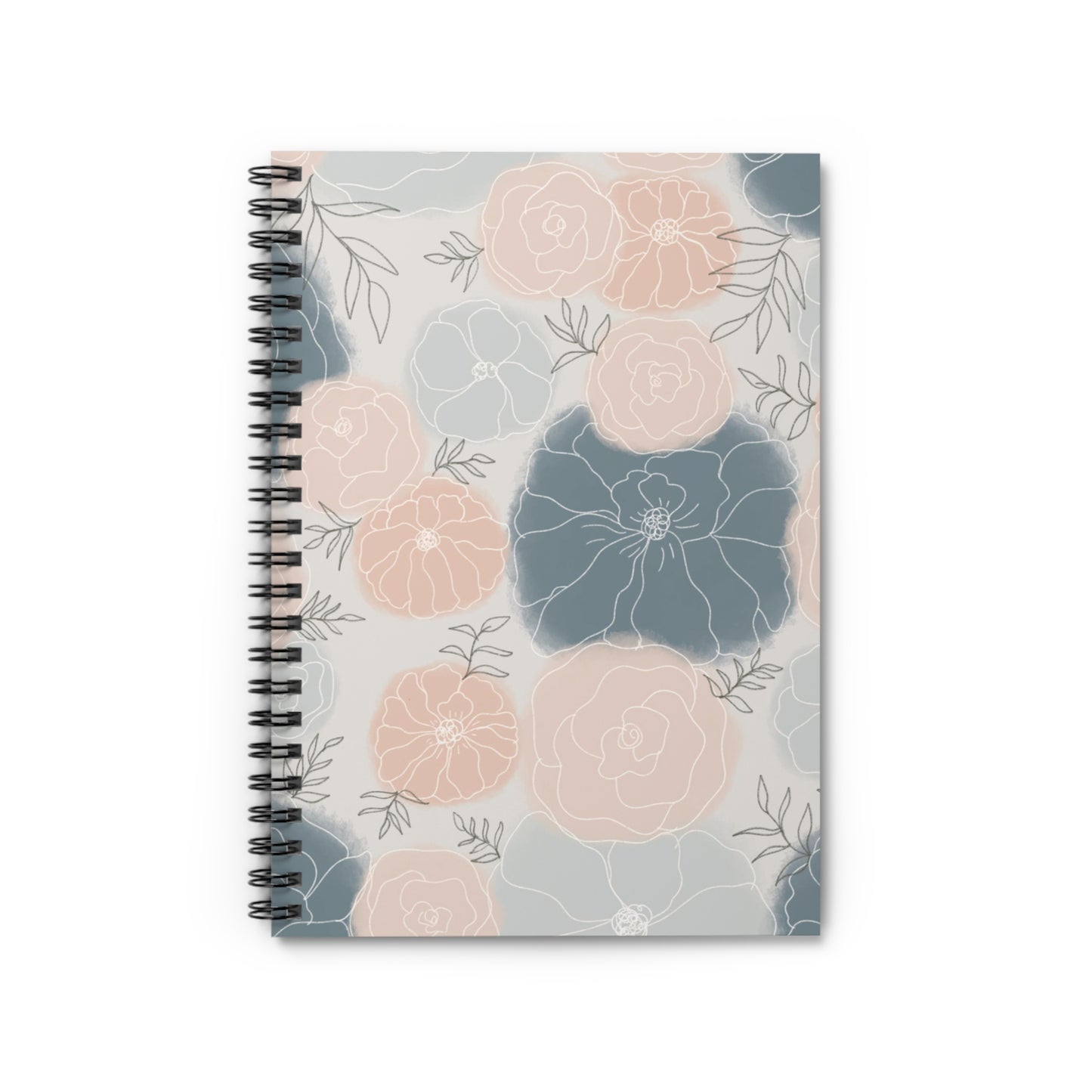 Floral Spiral Notebook - Ruled Line