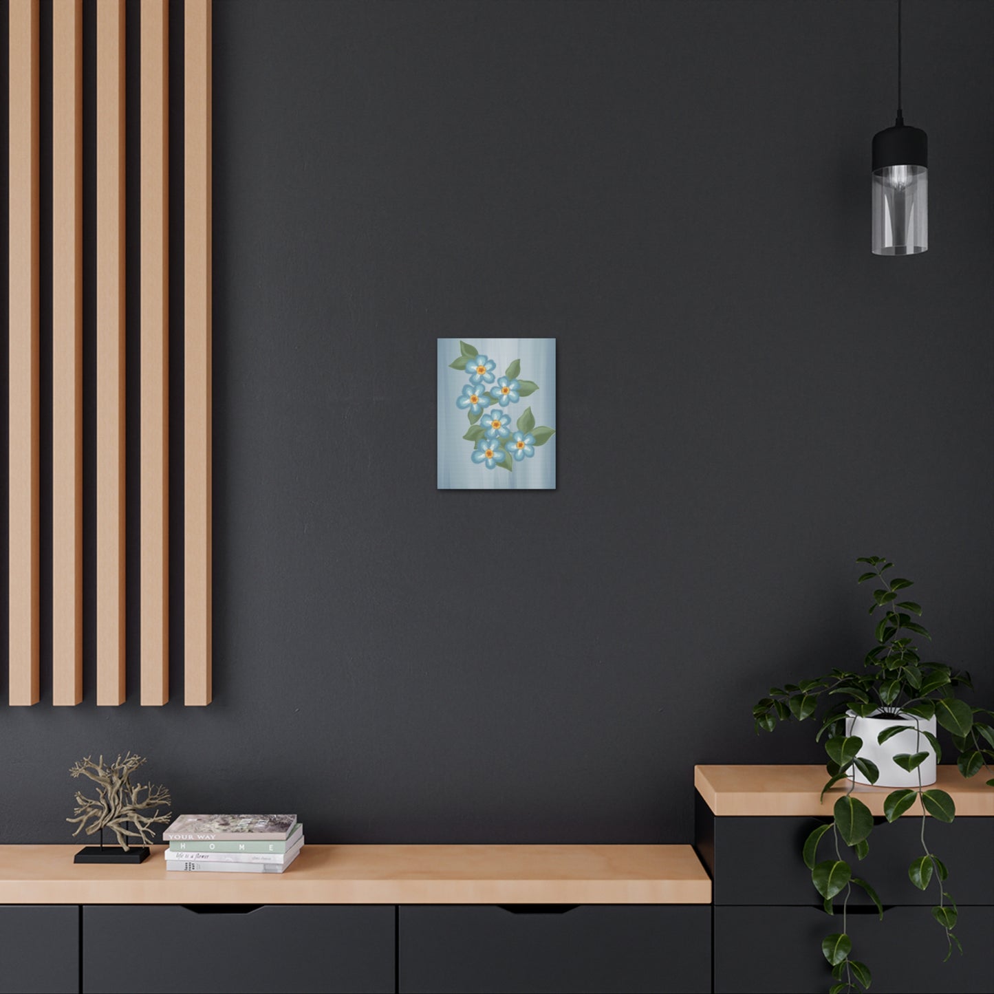 Forget Me Not Canvas Wall Art
