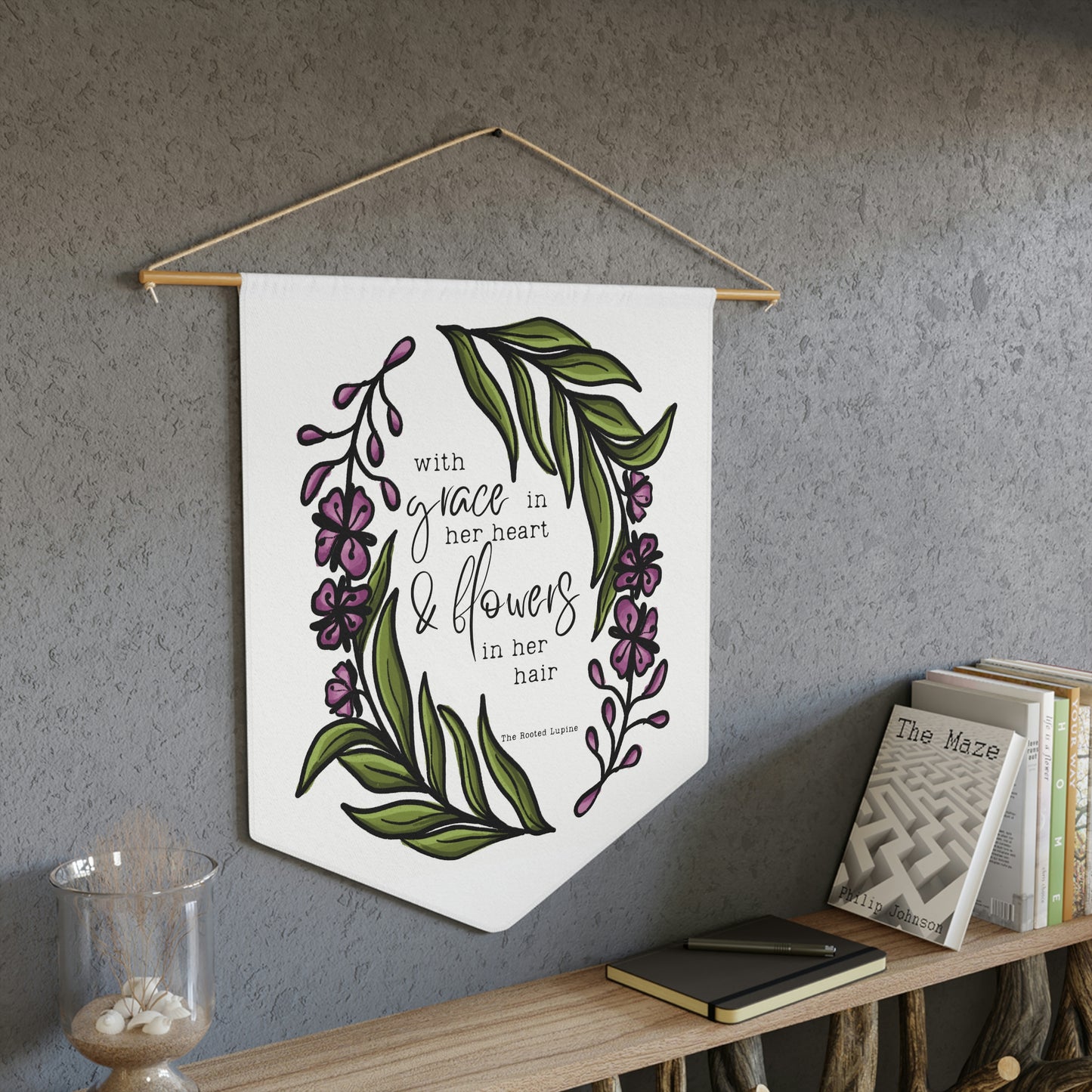 Fireweed Flowers Encouragement Pennant