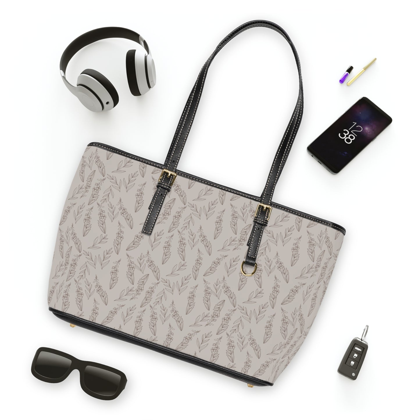 Neutral Leather Fireweed Purse