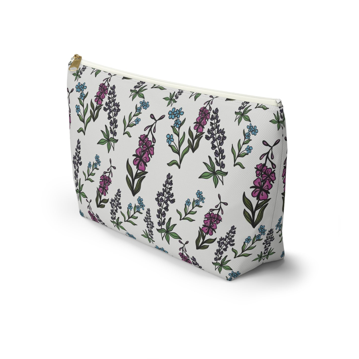 Alaska's Wildflower Zipper Bag