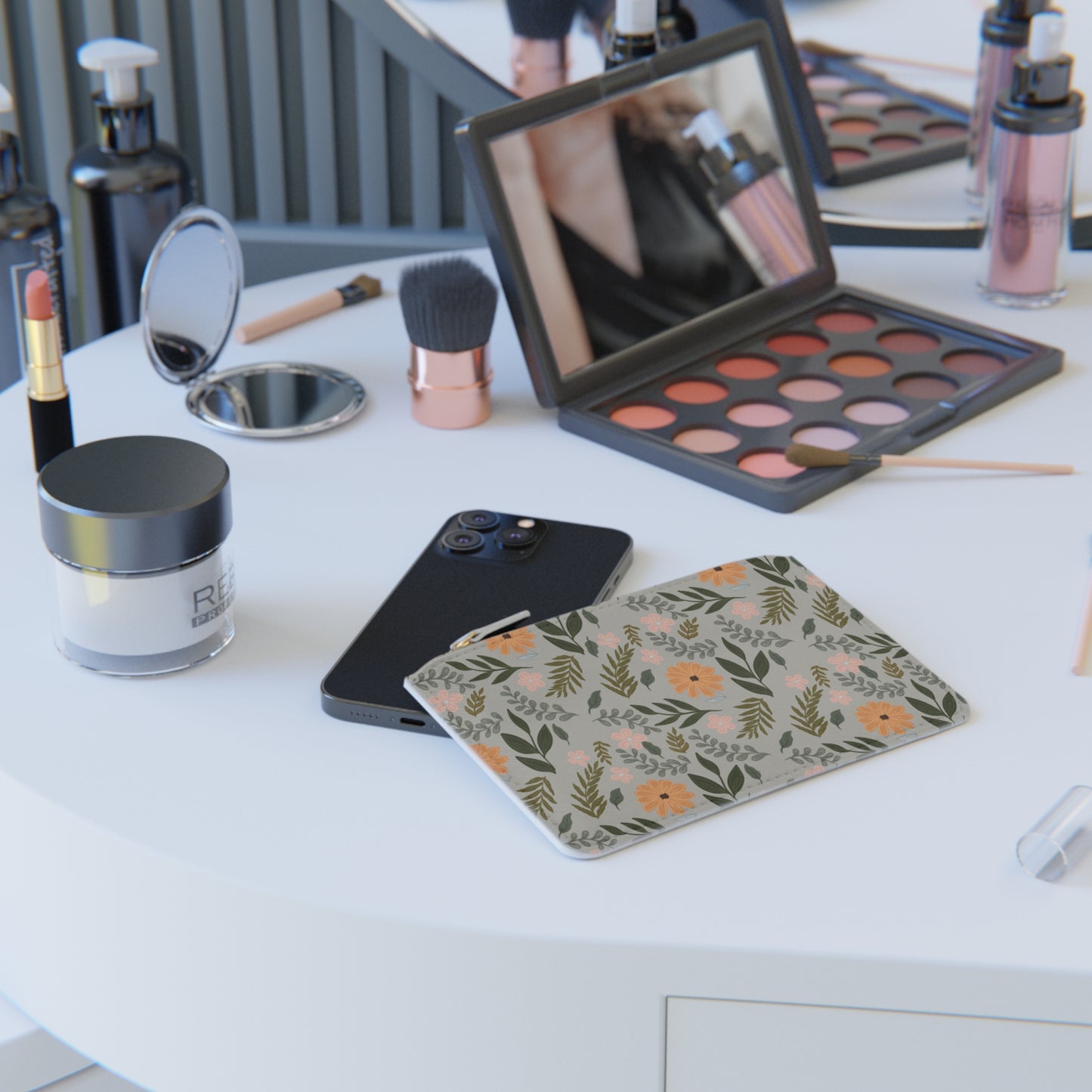 Fern floral clutch