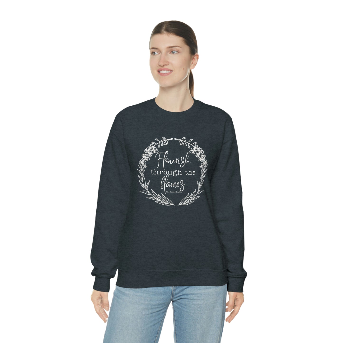 Flourish through flames, Crewneck