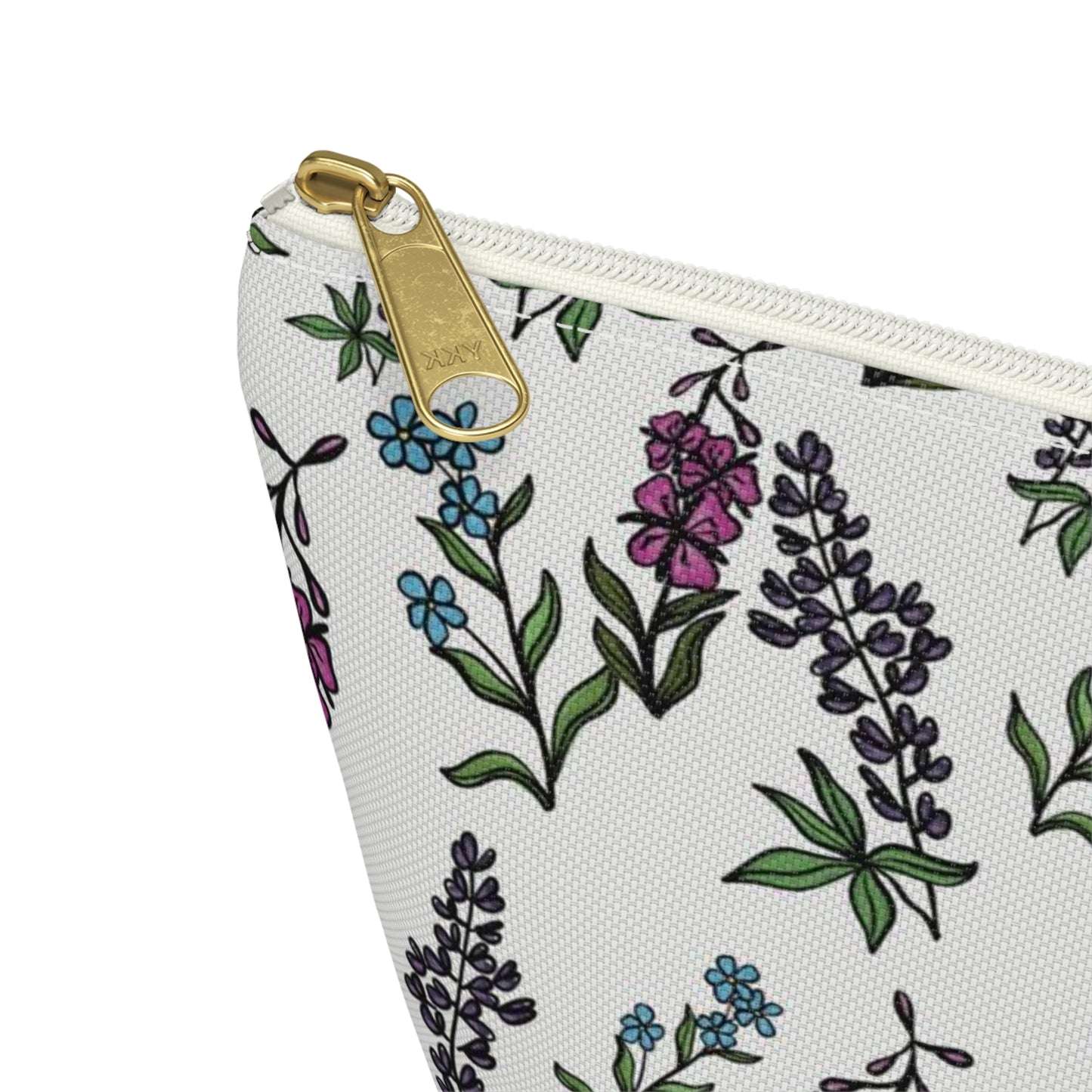 Alaska's Wildflower Zipper Bag