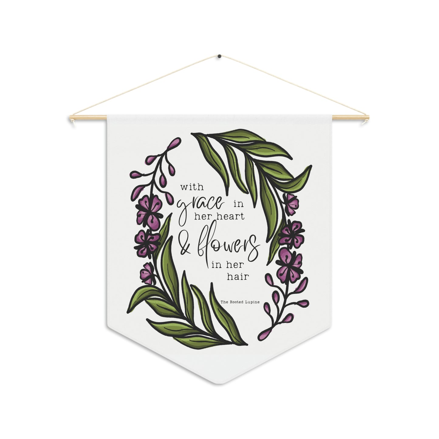 Fireweed Flowers Encouragement Pennant