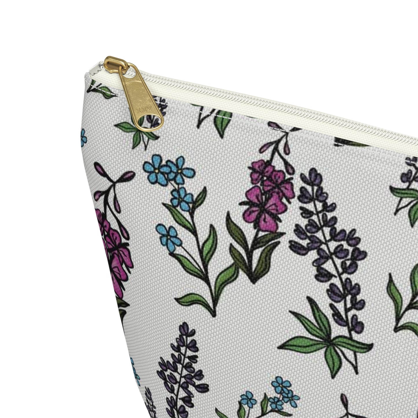 Alaska's Wildflower Zipper Bag