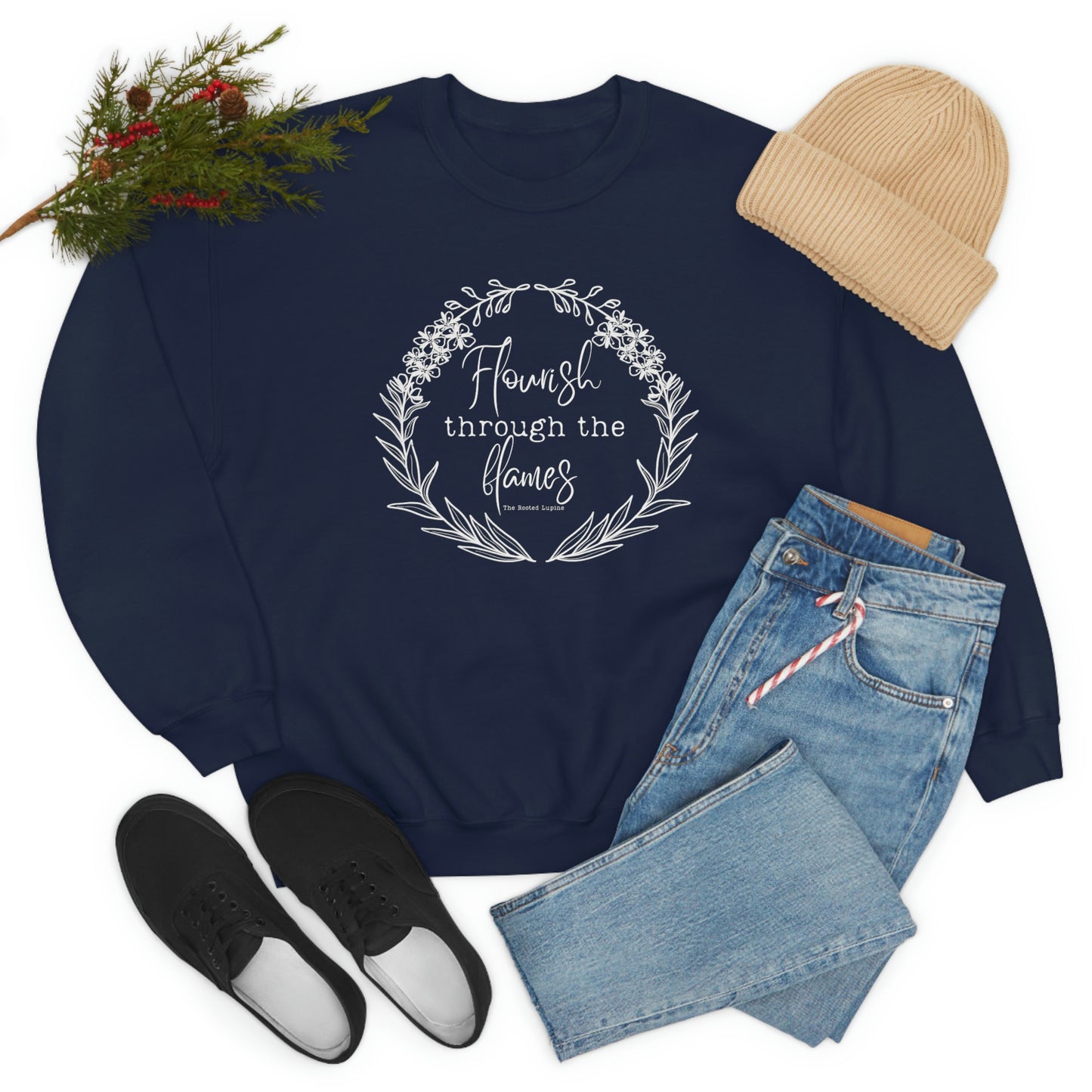 Flourish through flames, Crewneck