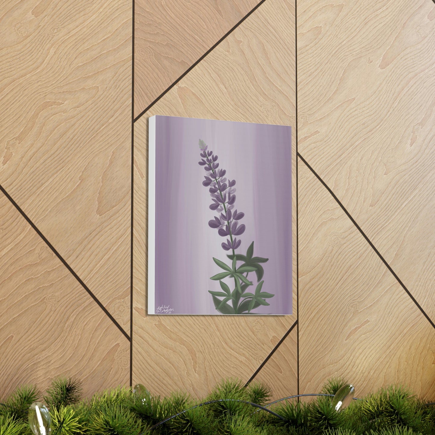Lupine Wildflower Canvas Wrap