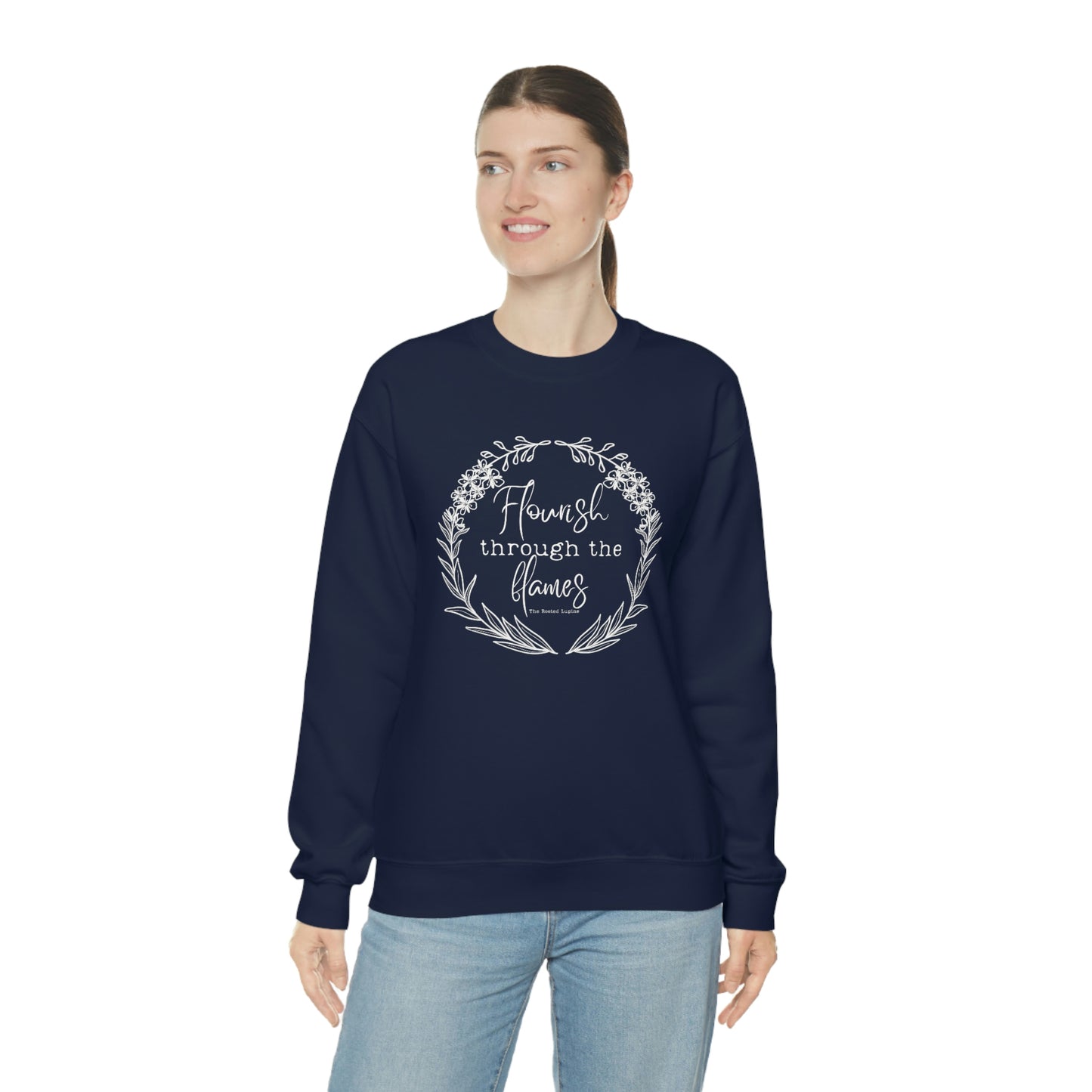 Flourish through flames, Crewneck