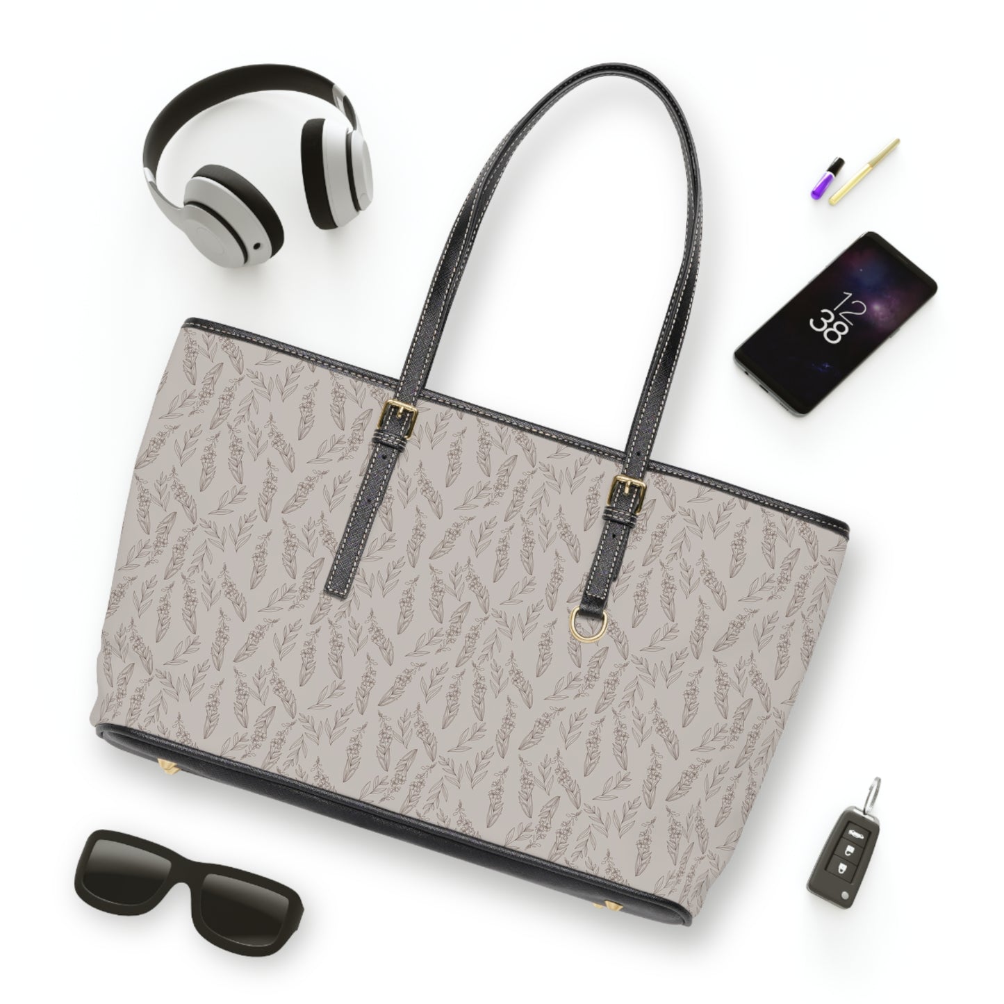 Neutral Leather Fireweed Purse