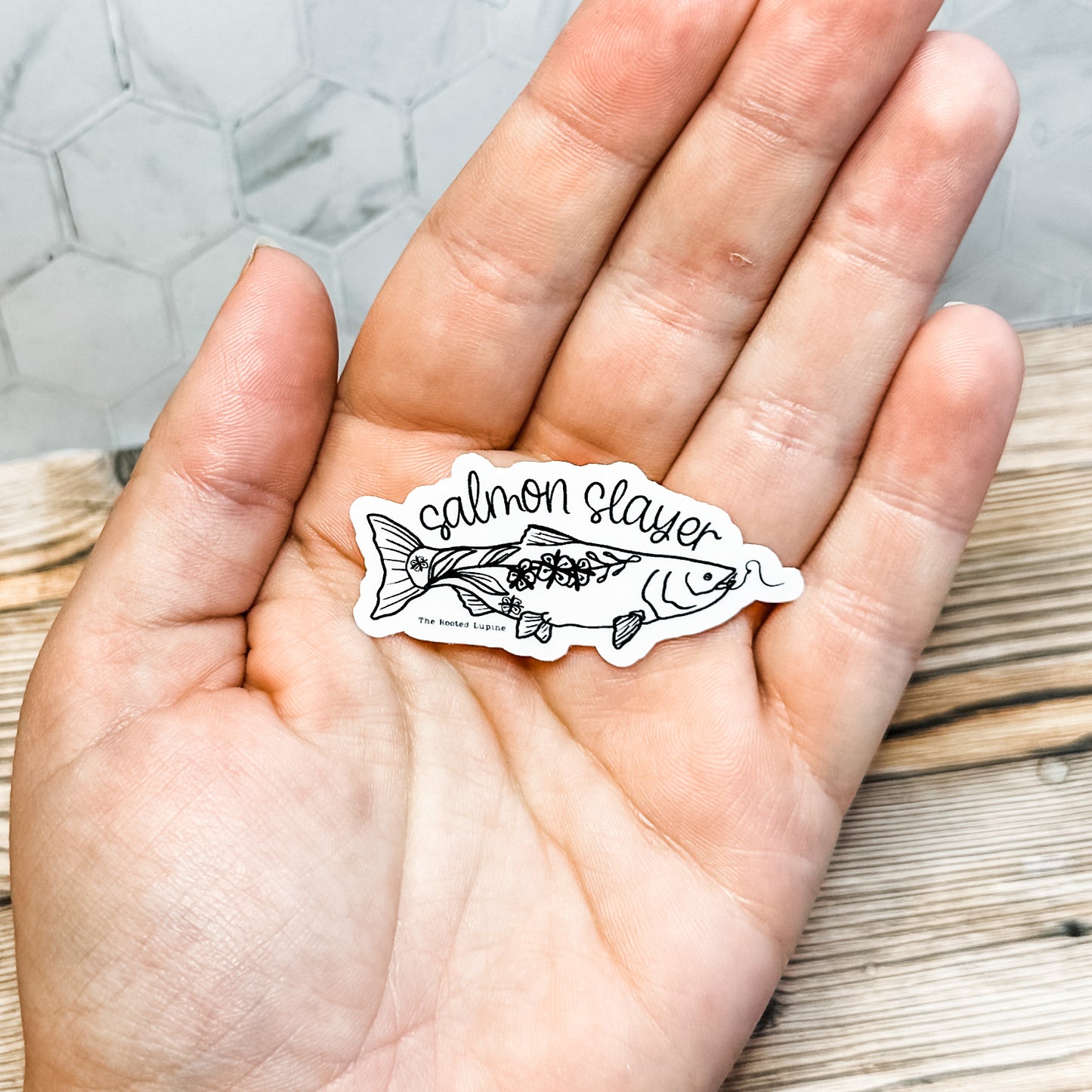 Salmon Slayer Sticker