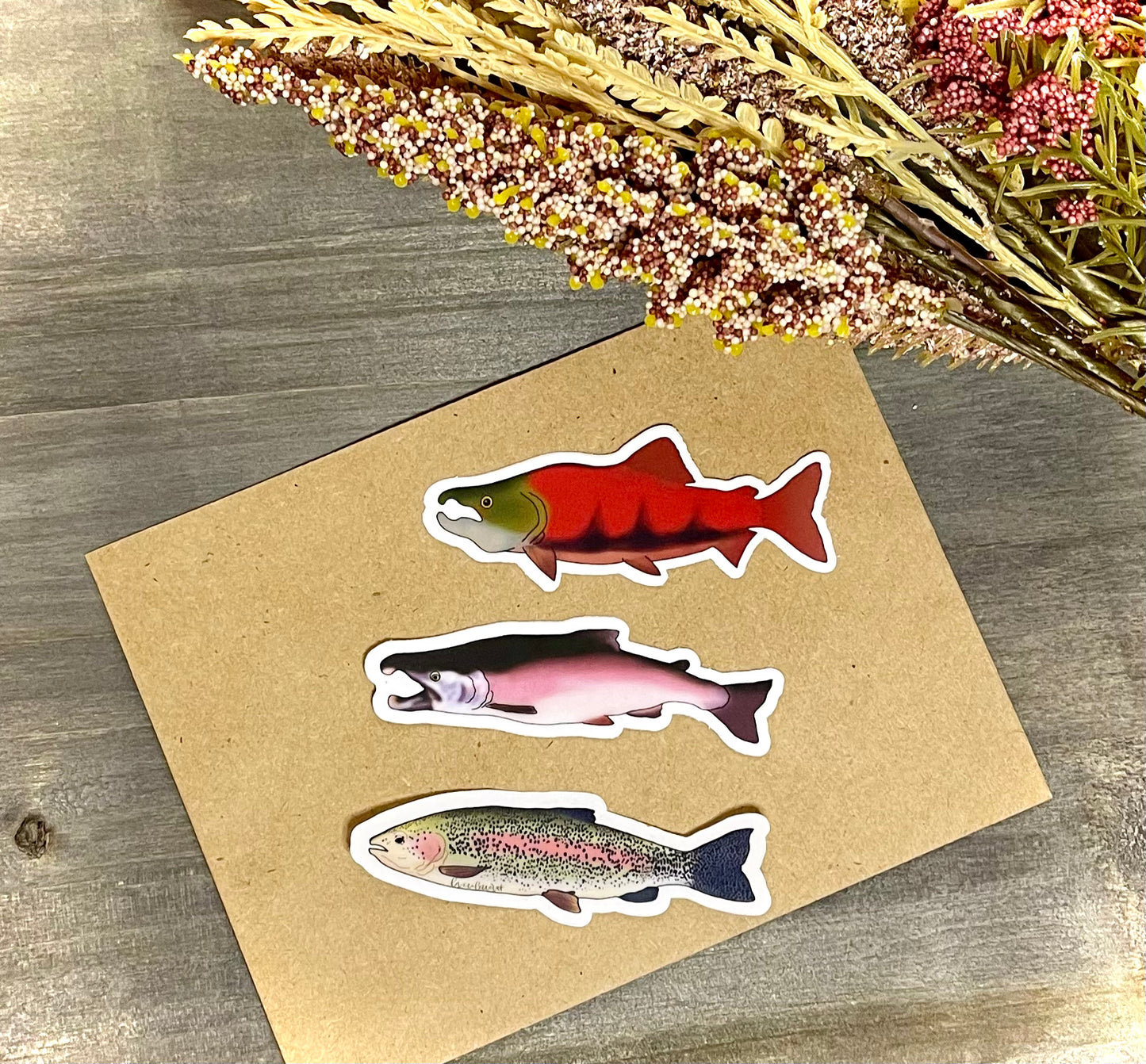 Silver Salmon Sticker