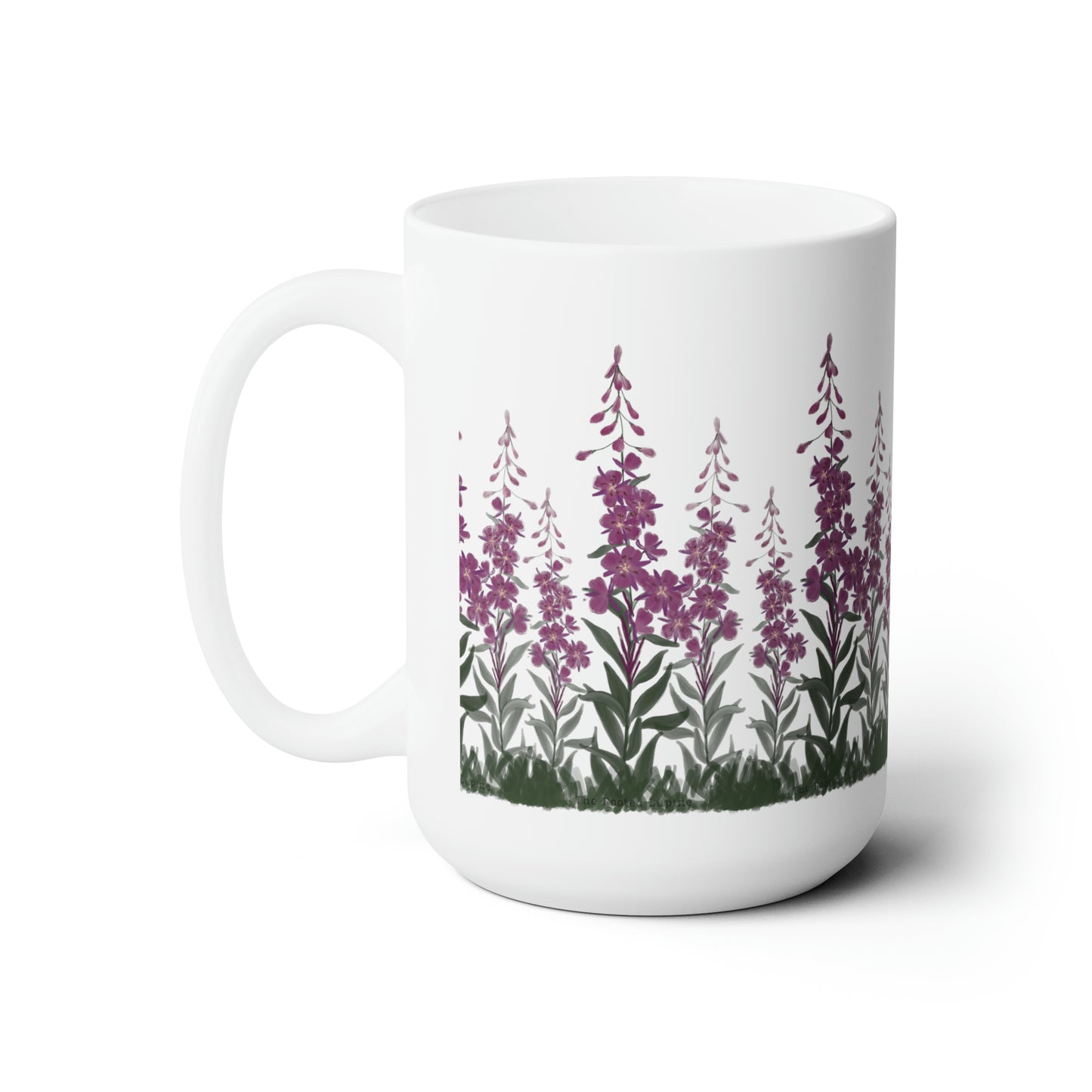 Alaskan fireweed mug