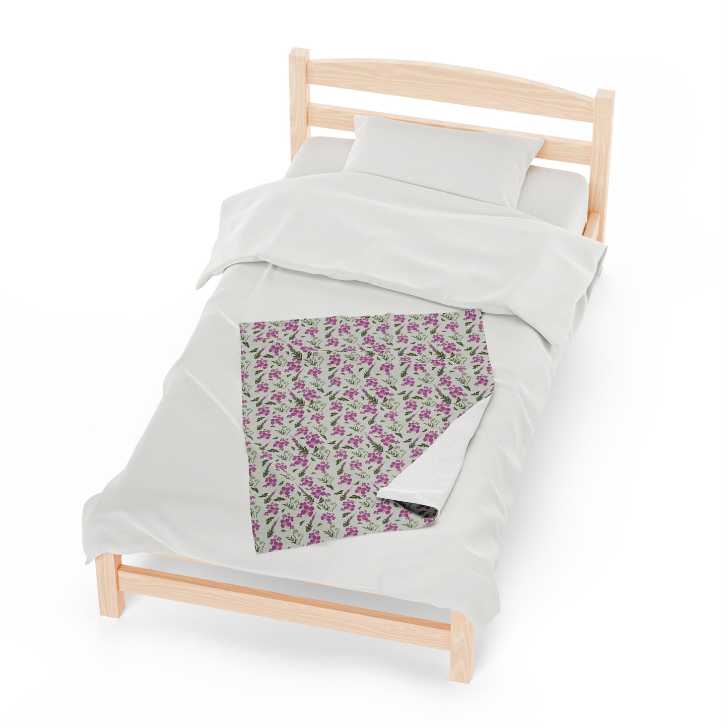 Fireweed Bloom Plush Blanket