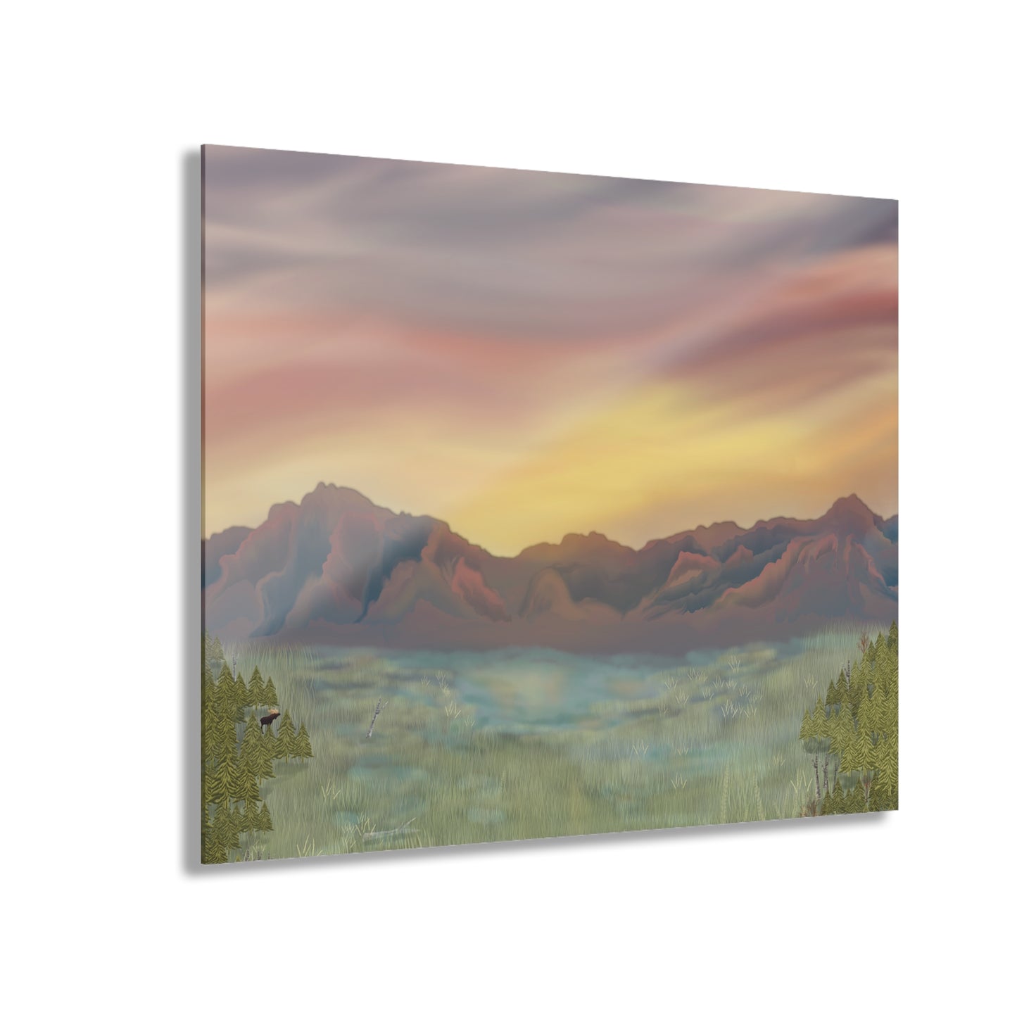 Matanuska Hayflats Acrylic Print