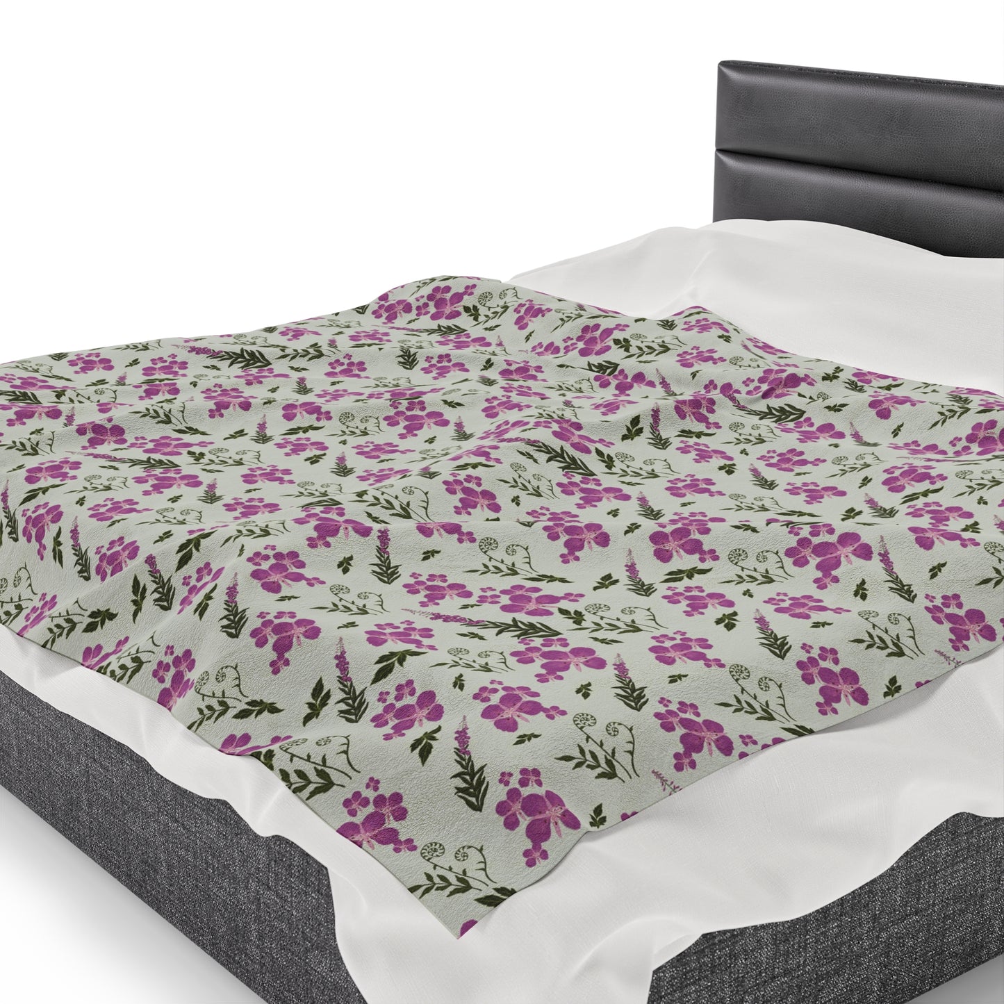 Fireweed Bloom Plush Blanket
