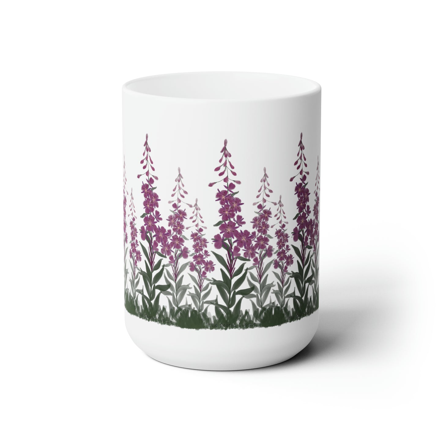 Alaskan fireweed mug
