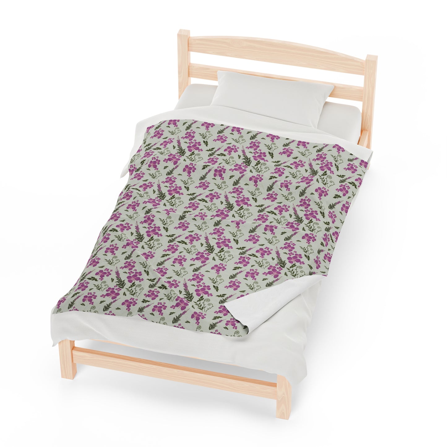 Fireweed Bloom Plush Blanket