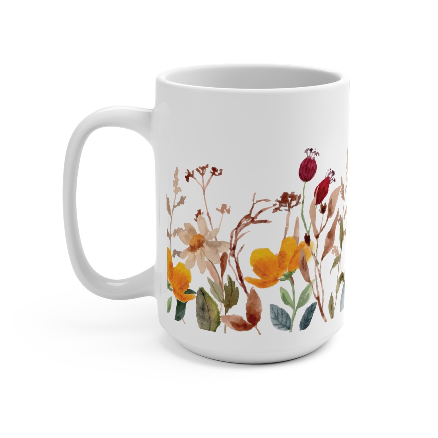 Autumn Watercolor Mug 15oz