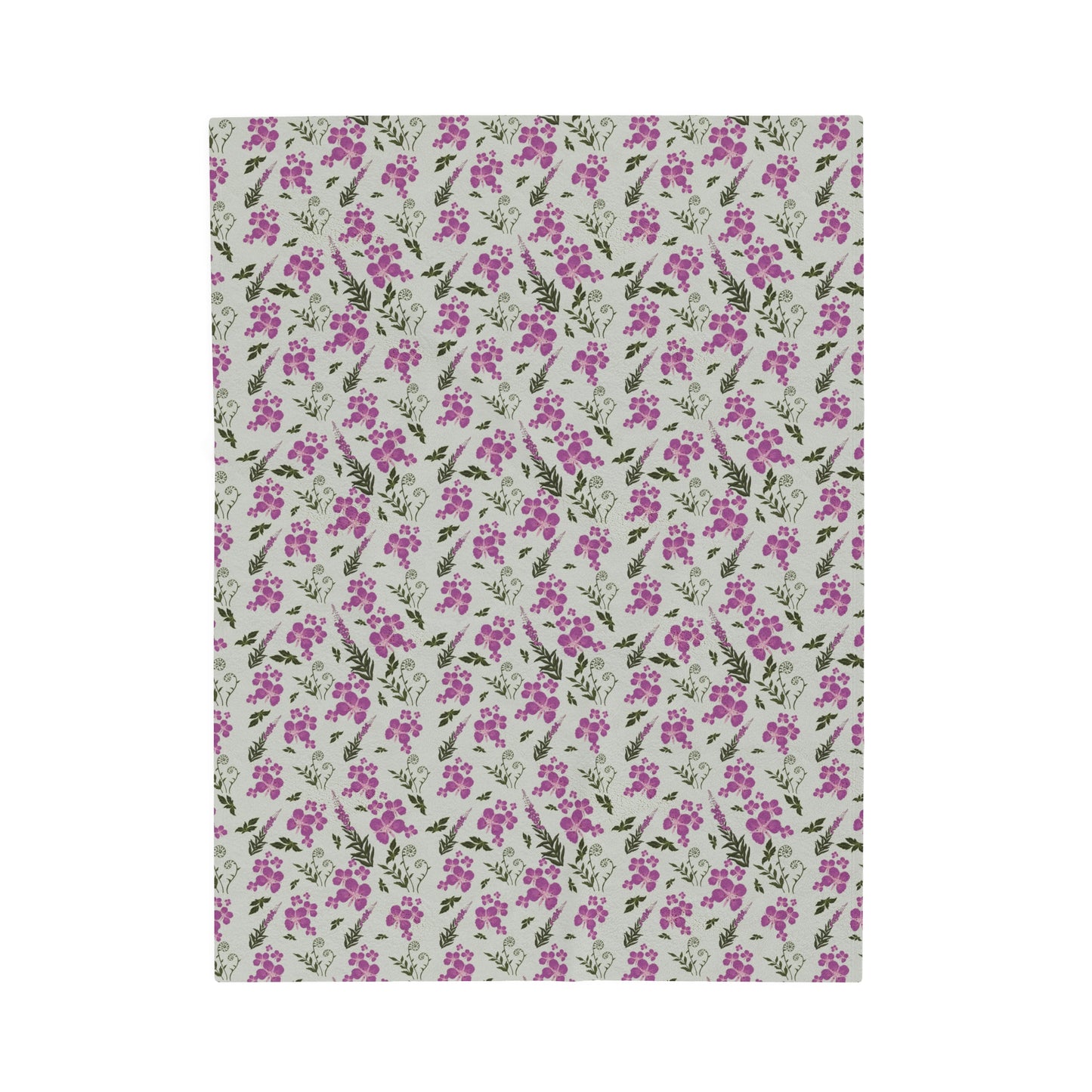 Fireweed Bloom Plush Blanket