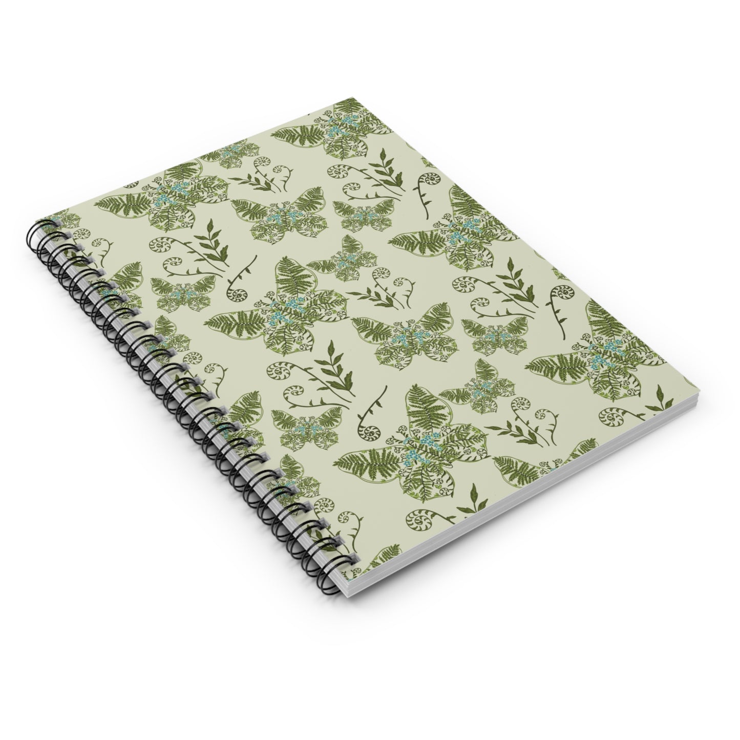 Flutter & Frond Notebook - Spiral Ruled Line