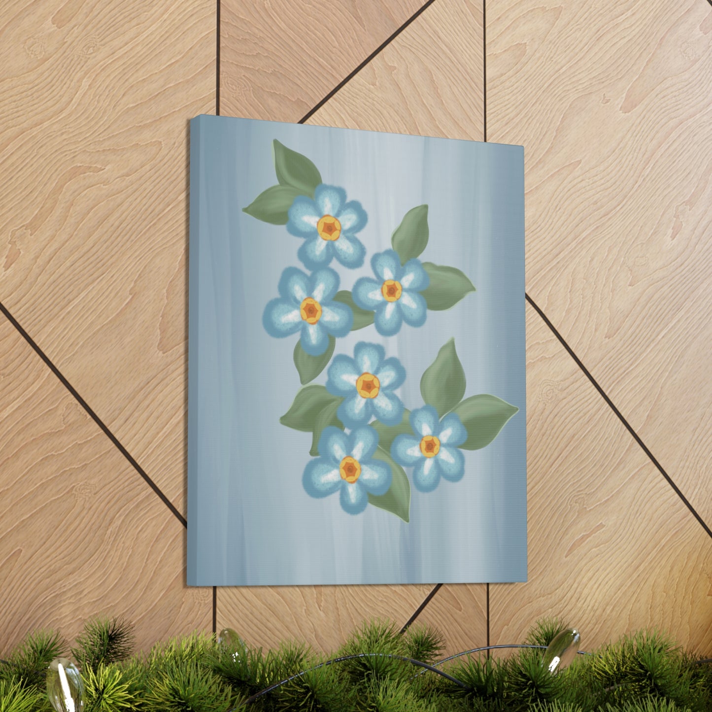 Forget Me Not Canvas Wall Art