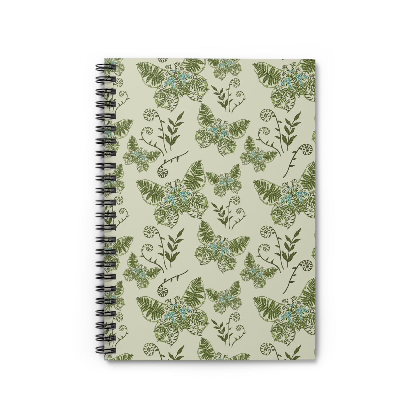 Flutter & Frond Notebook - Spiral Ruled Line