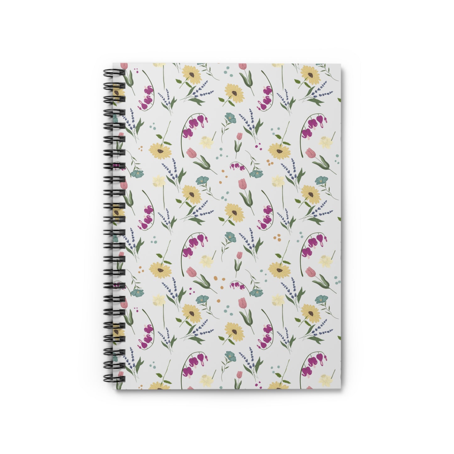 Spring Floral Spiral Notebook - Ruled Line