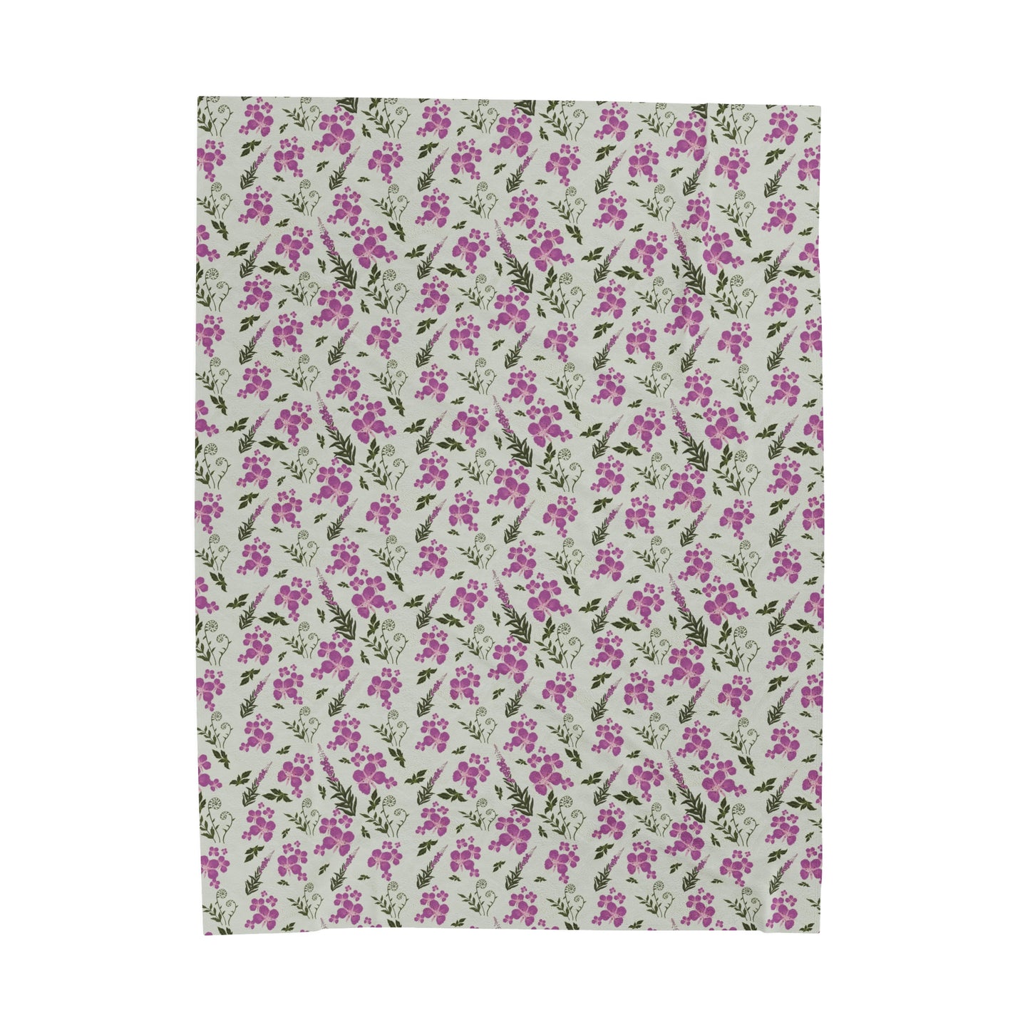 Fireweed Bloom Plush Blanket