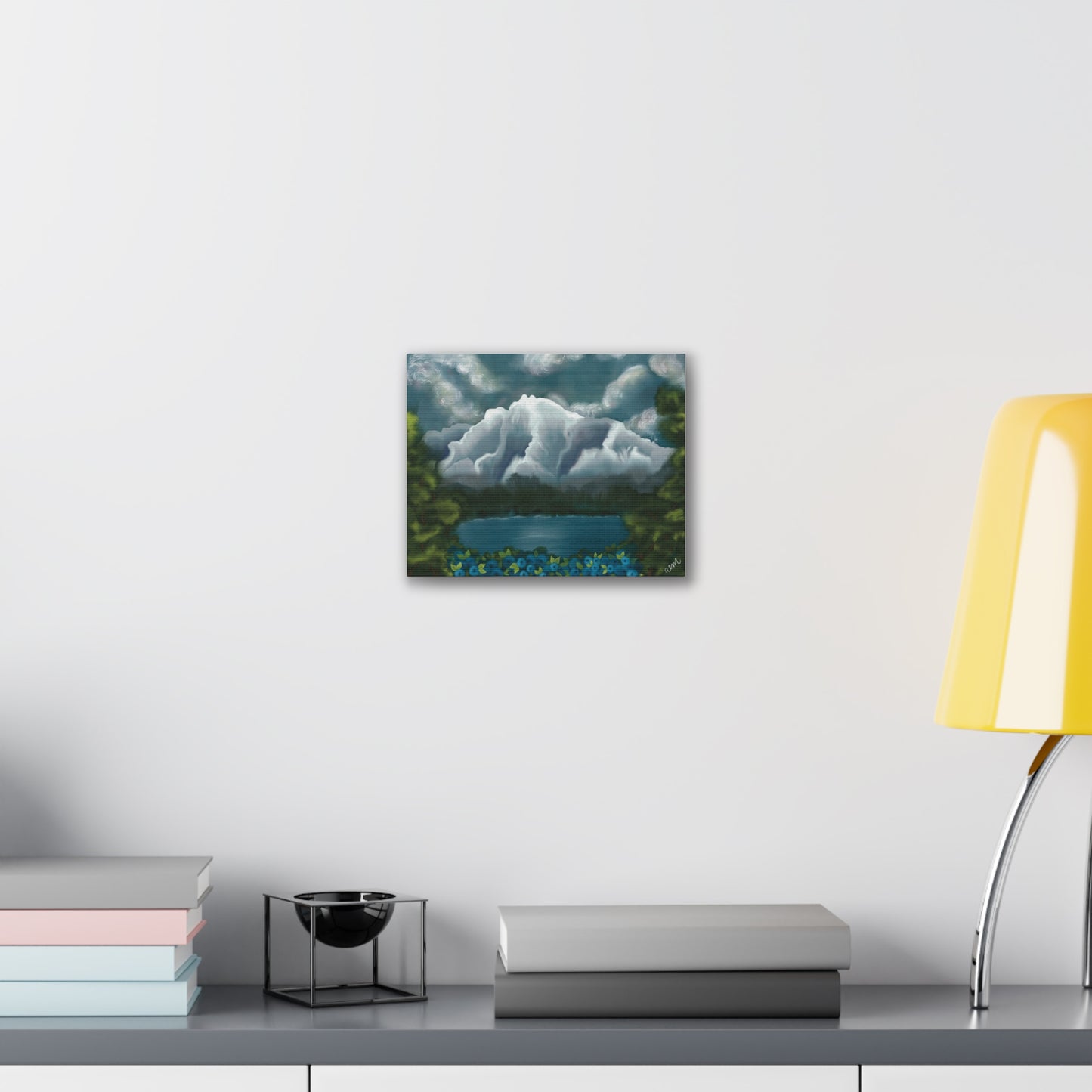 Canvas Print - Pioneer Peak Acrylic Painting