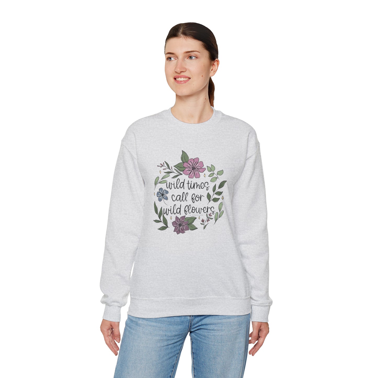 Wild times floral crewneck
